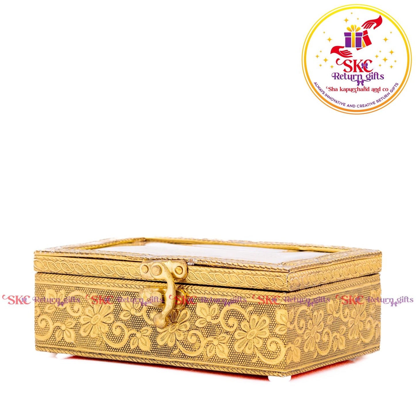 Embossed Double Elephant Jewel Box