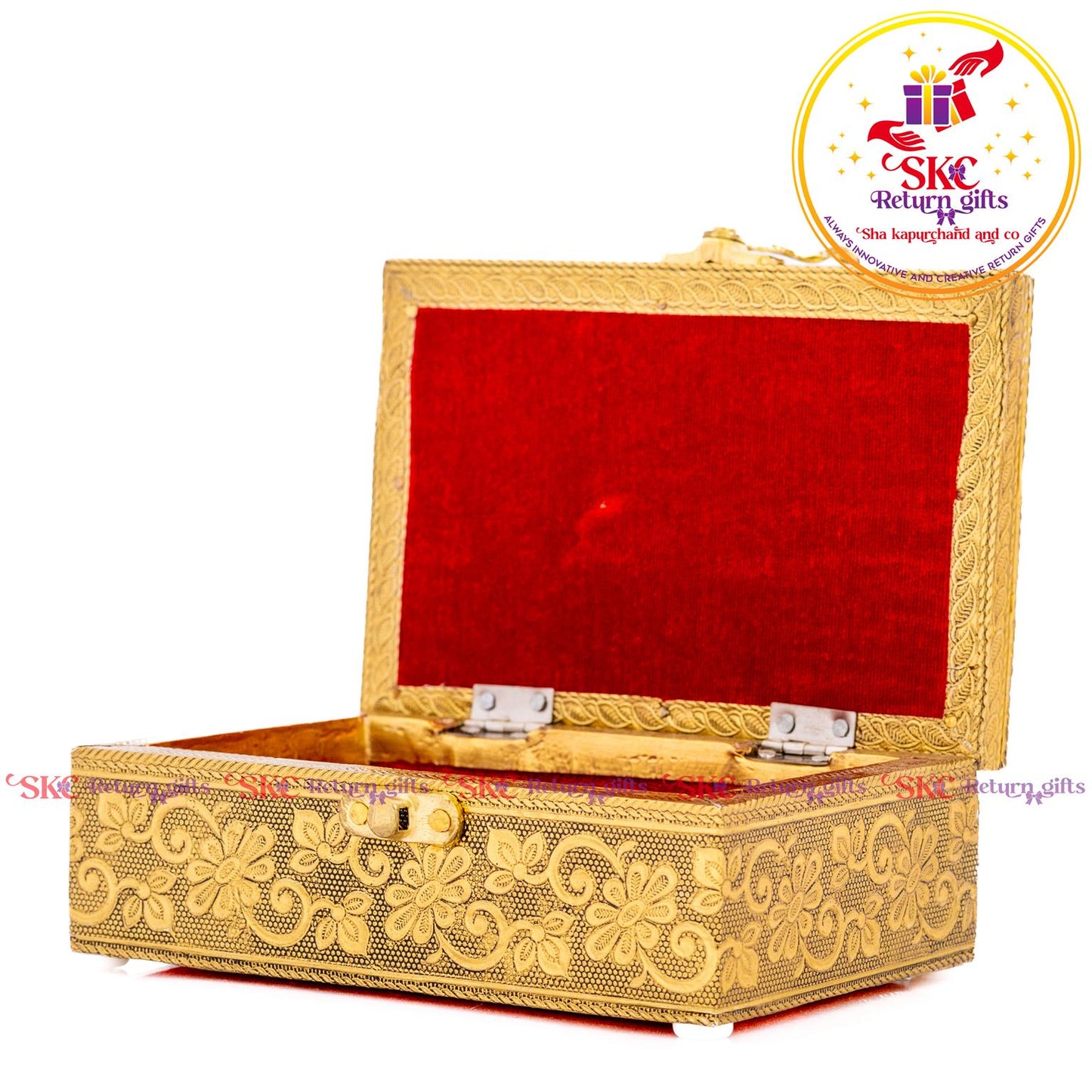 Embossed Double Elephant Jewel Box