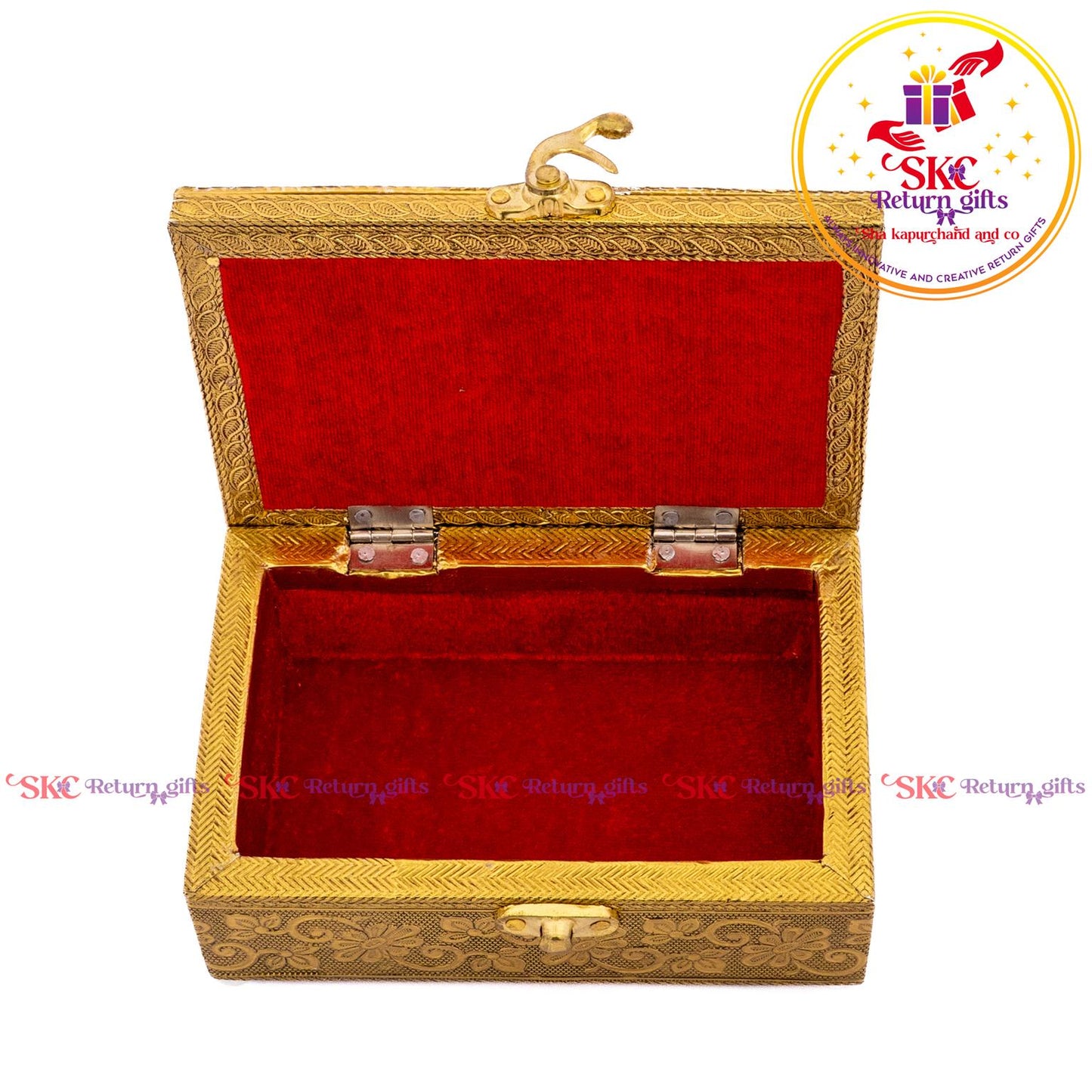 Embossed Double Elephant Jewel Box