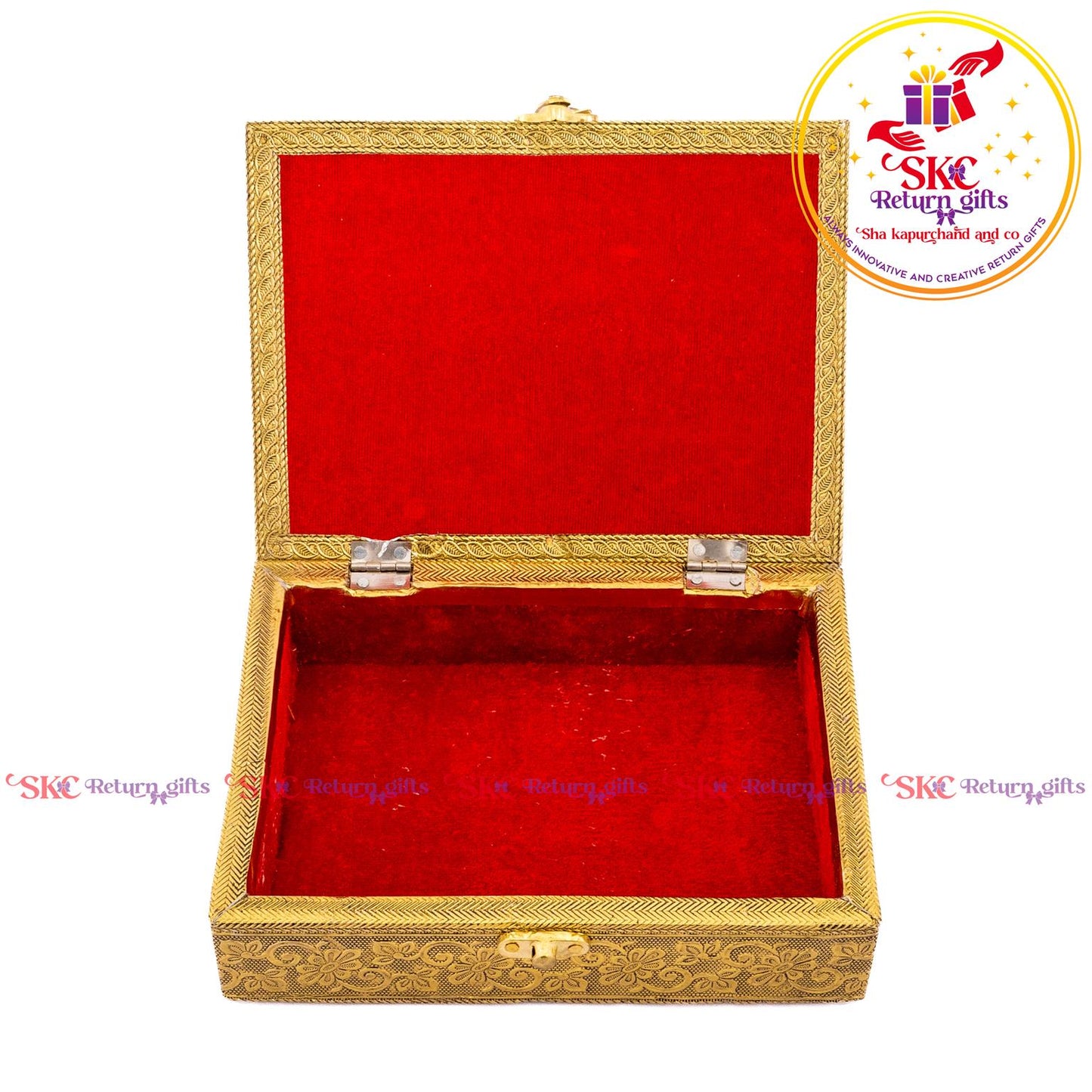 Embossed Double Elephant Jewel Box