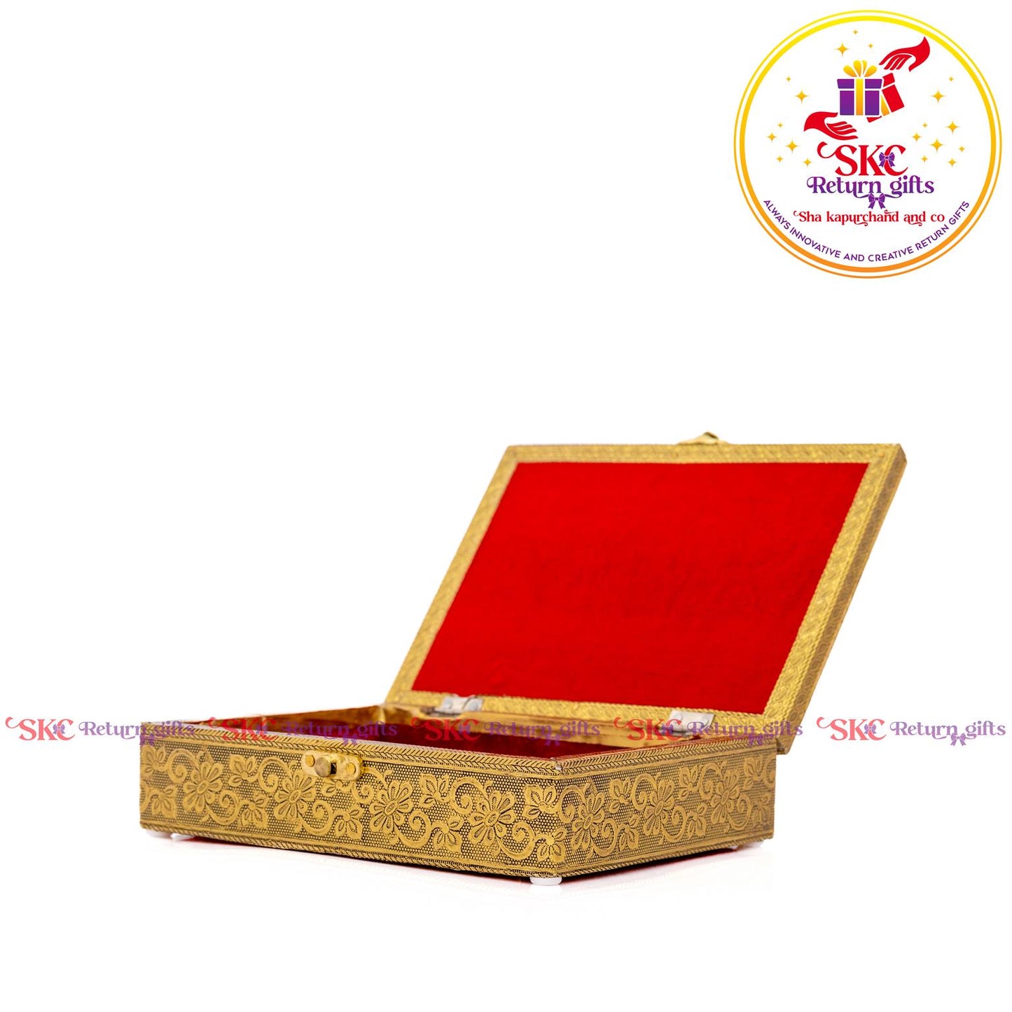 Embossed Double Elephant Jewel Box