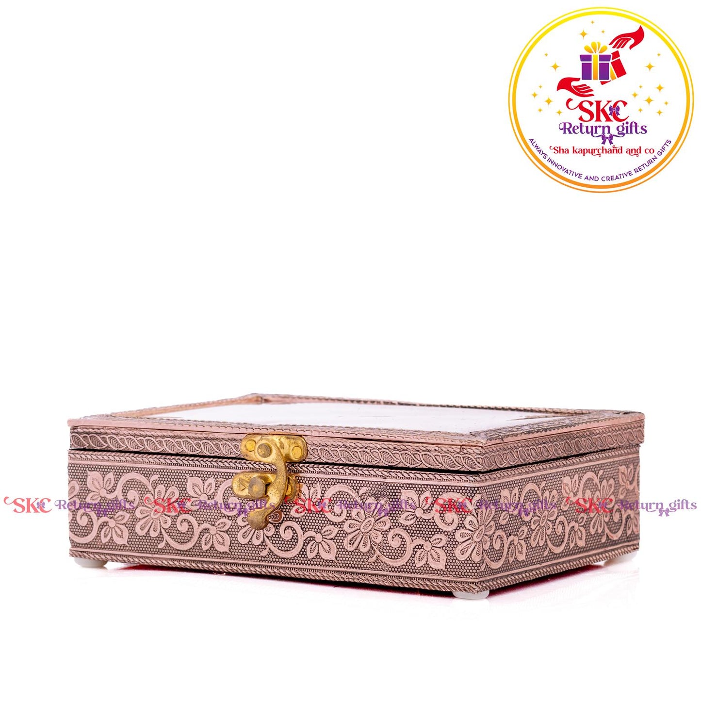 Embossed Radha Krishna Jewel Box