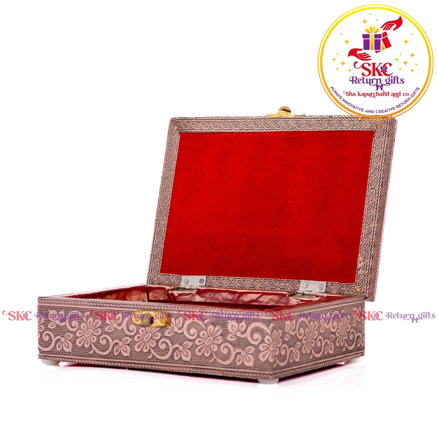 Embossed Radha Krishna Jewel Box