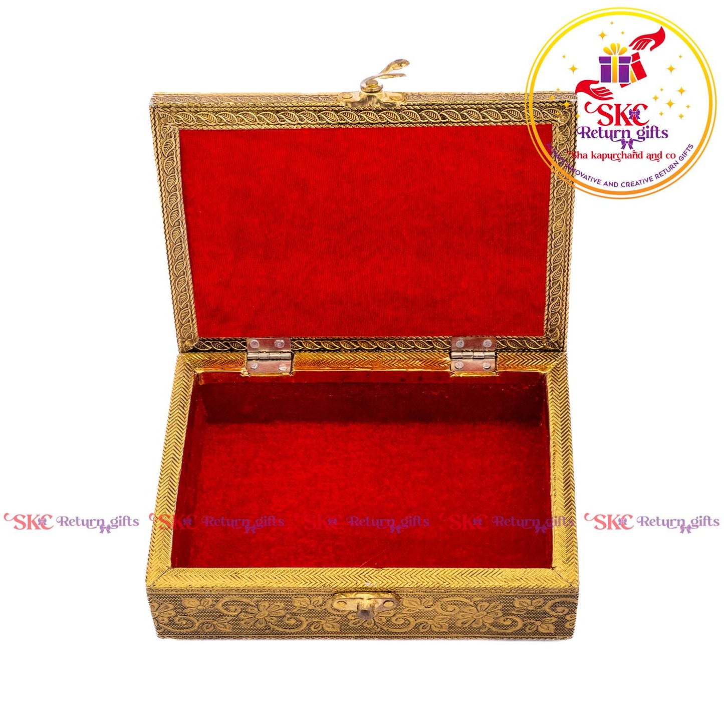 Embossed Double Elephant Jewel Box