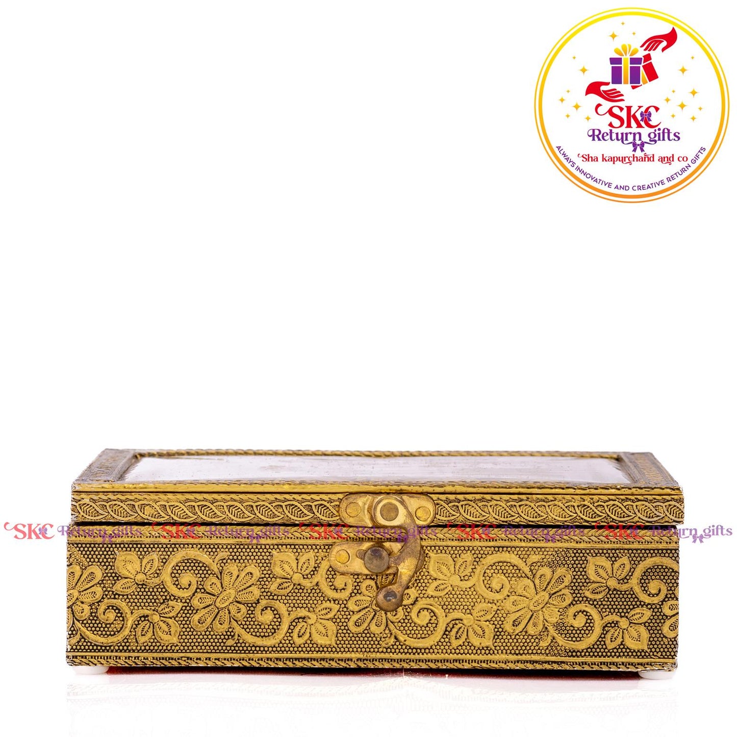 Embossed Double Elephant Jewel Box