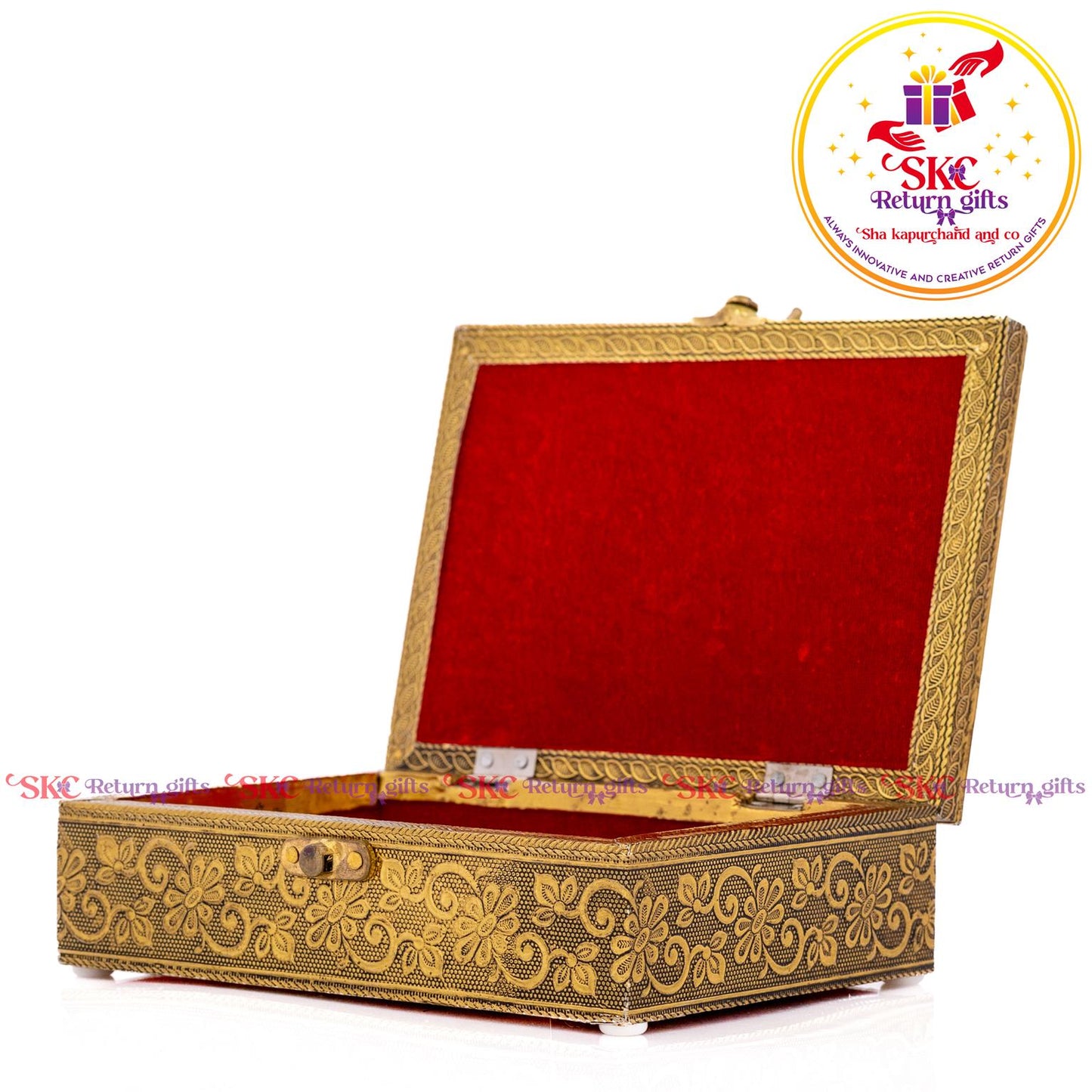 Embossed Double Elephant Jewel Box