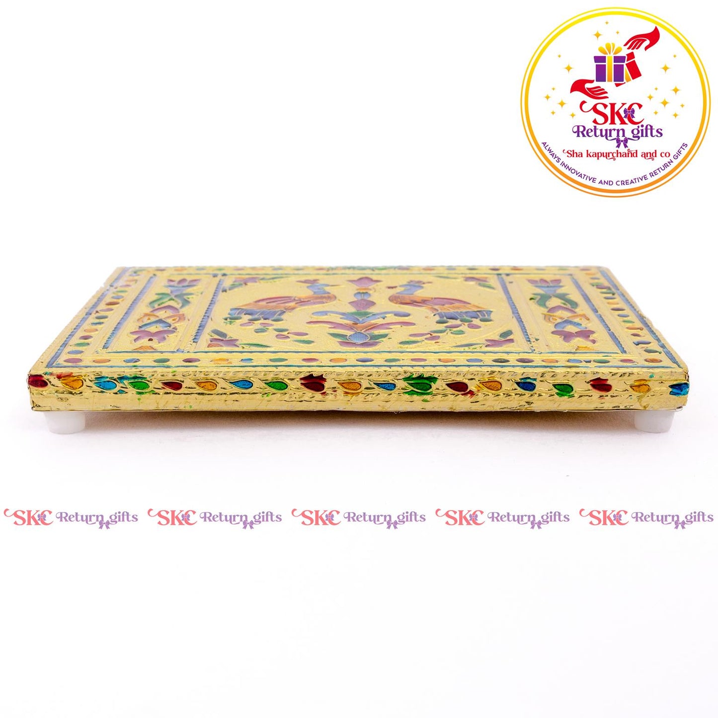 Meenakari Patla Double Peackock
