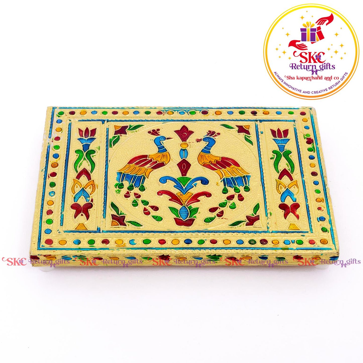 Meenakari Patla Double Peackock