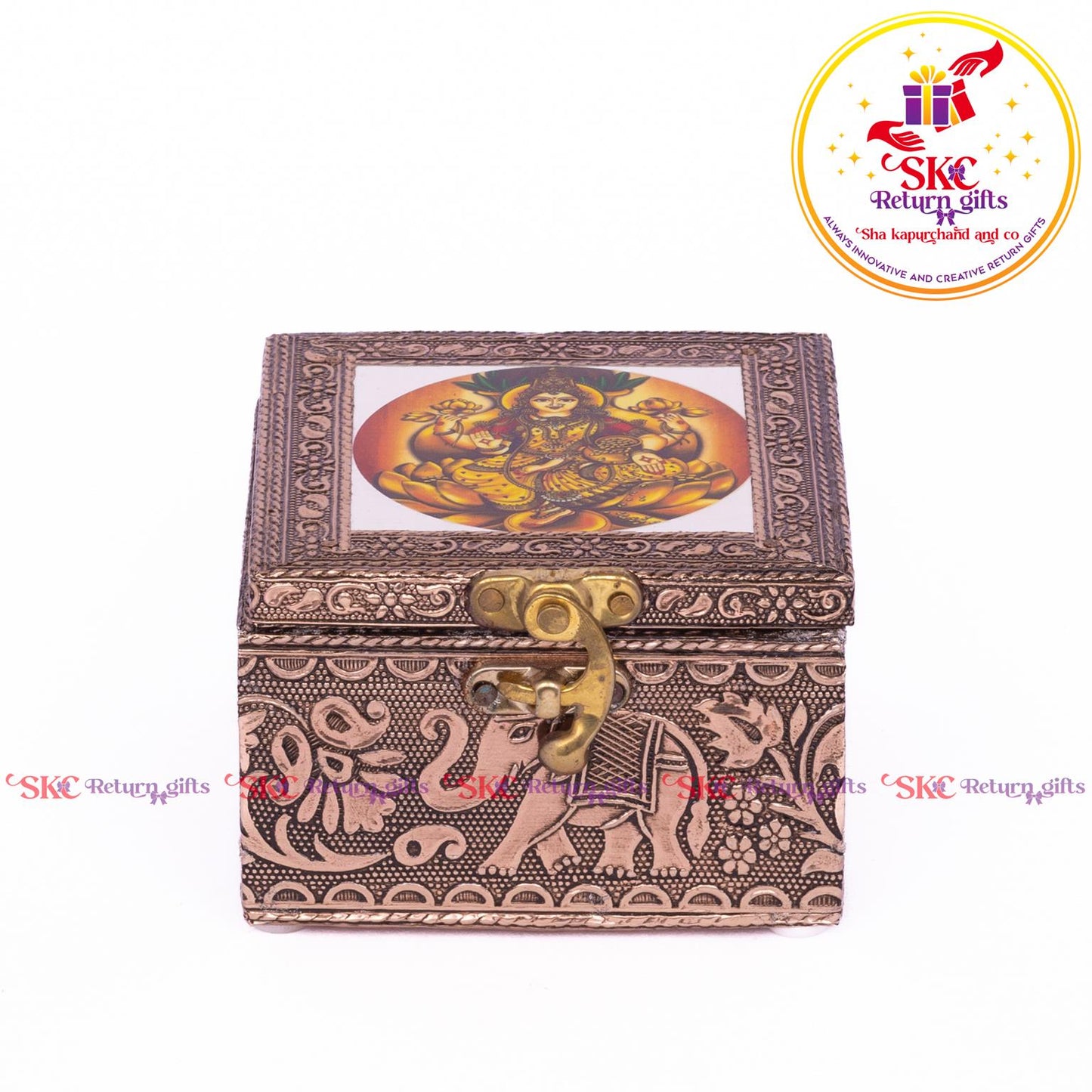Tanjore Digital Art Pooja Box Gharalaksmi