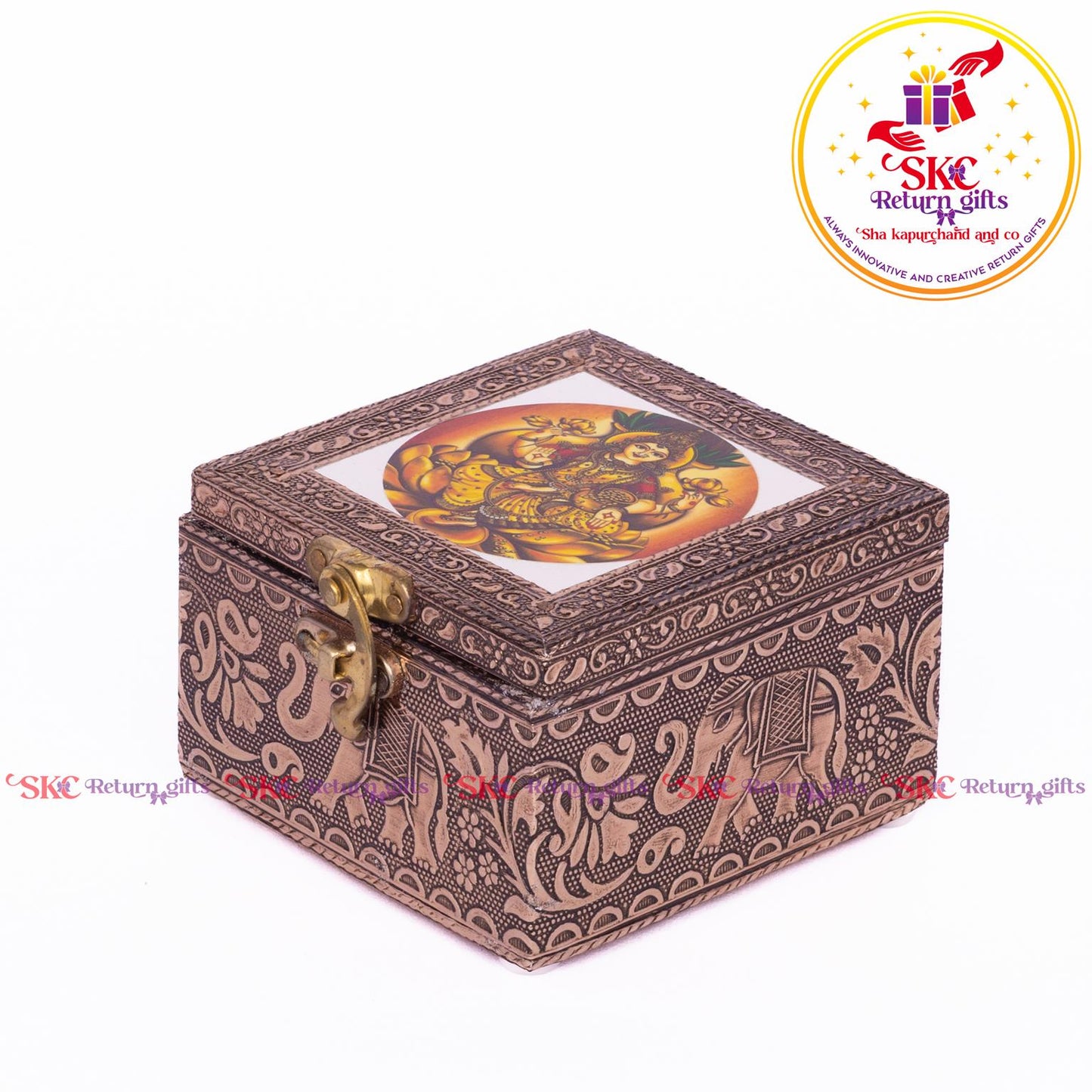 Tanjore Digital Art Pooja Box Gharalaksmi