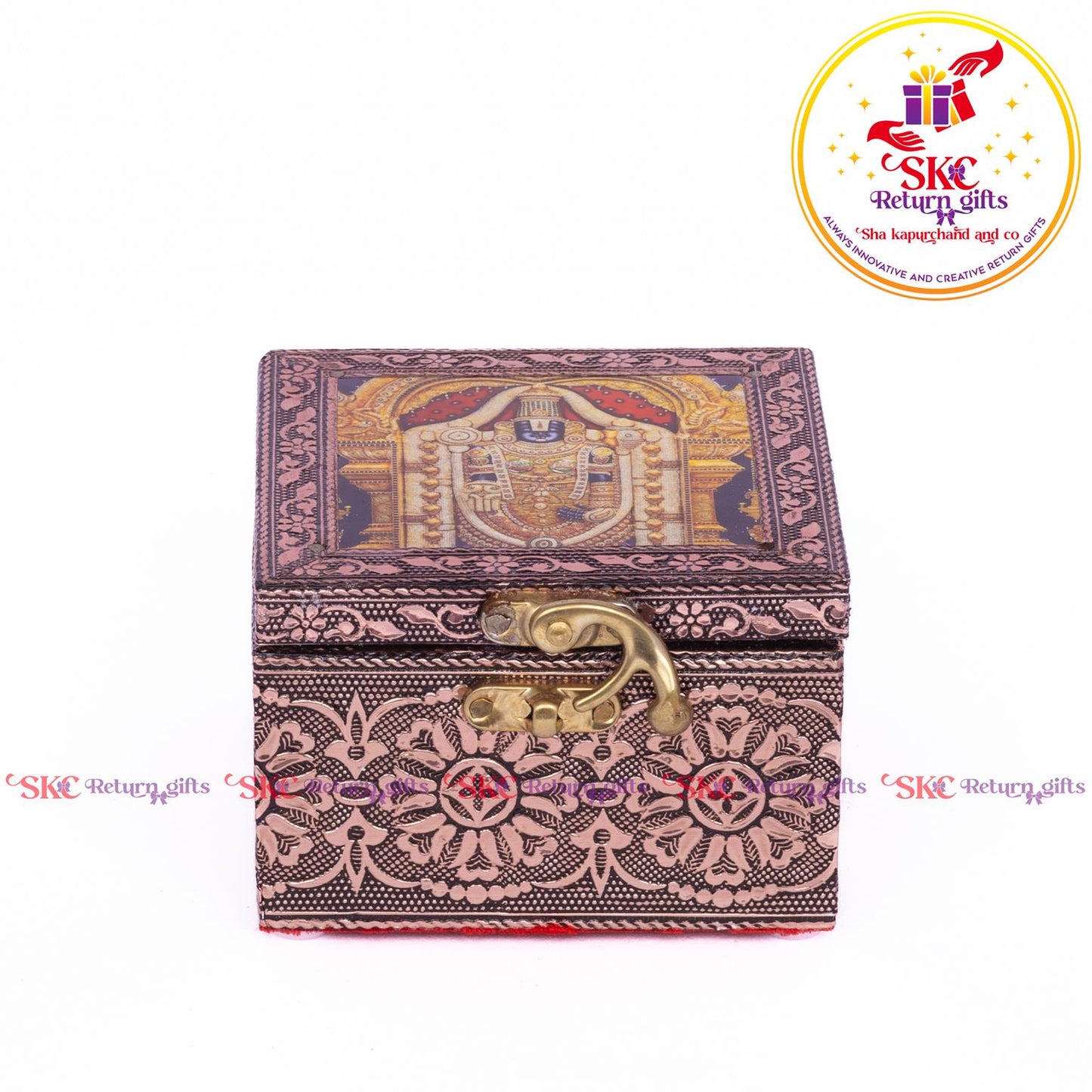Tanjore Digital Art Pooja Box Tirupati Balaji