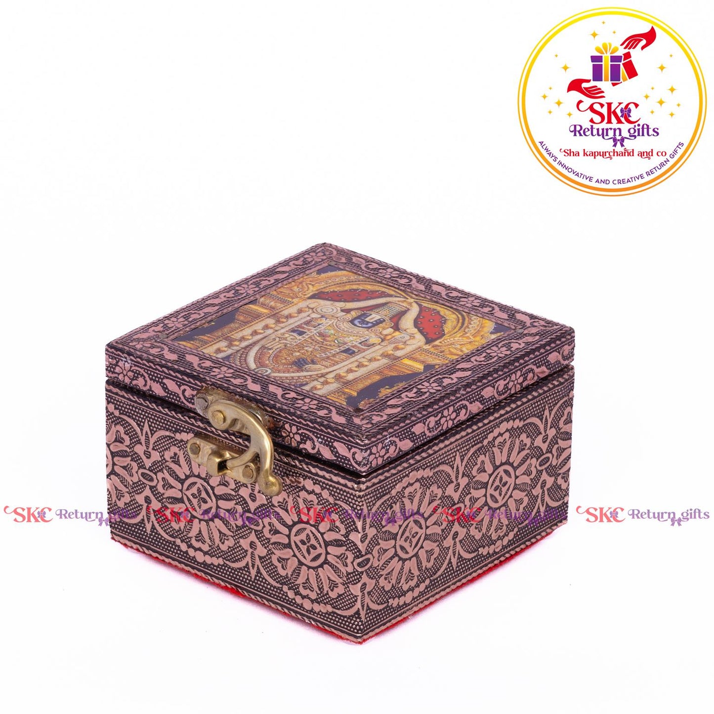 Tanjore Digital Art Pooja Box Tirupati Balaji