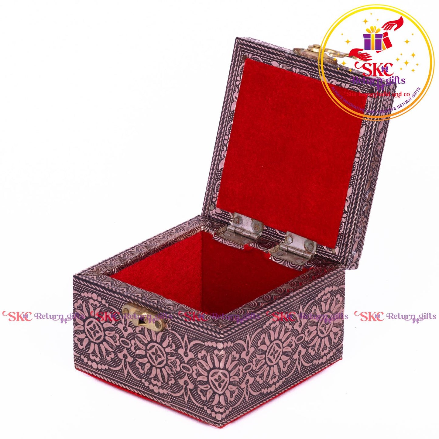 Tanjore Digital Art Pooja Box Royal Elephant