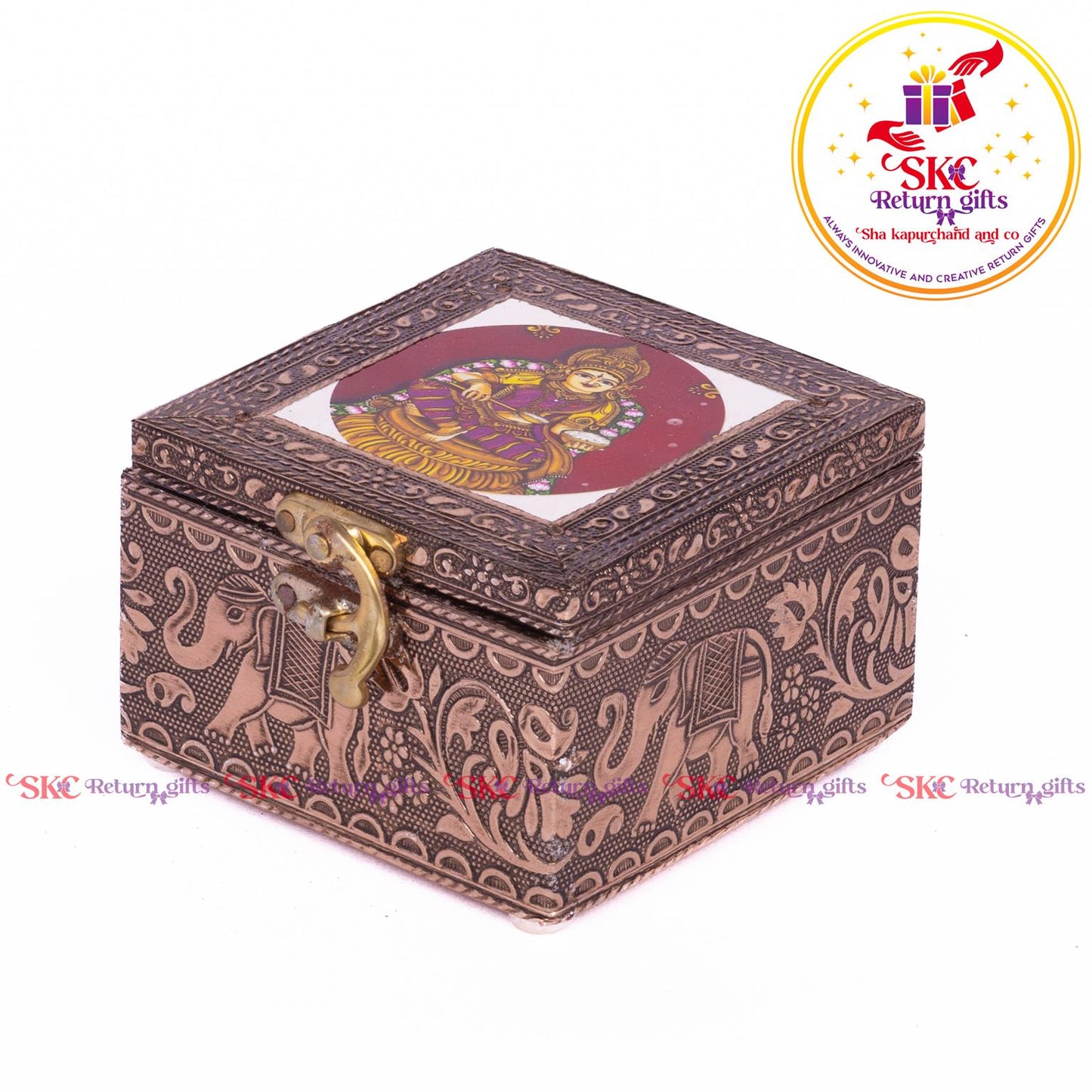 Tanjore Digital Art Pooja Box Anna Purina