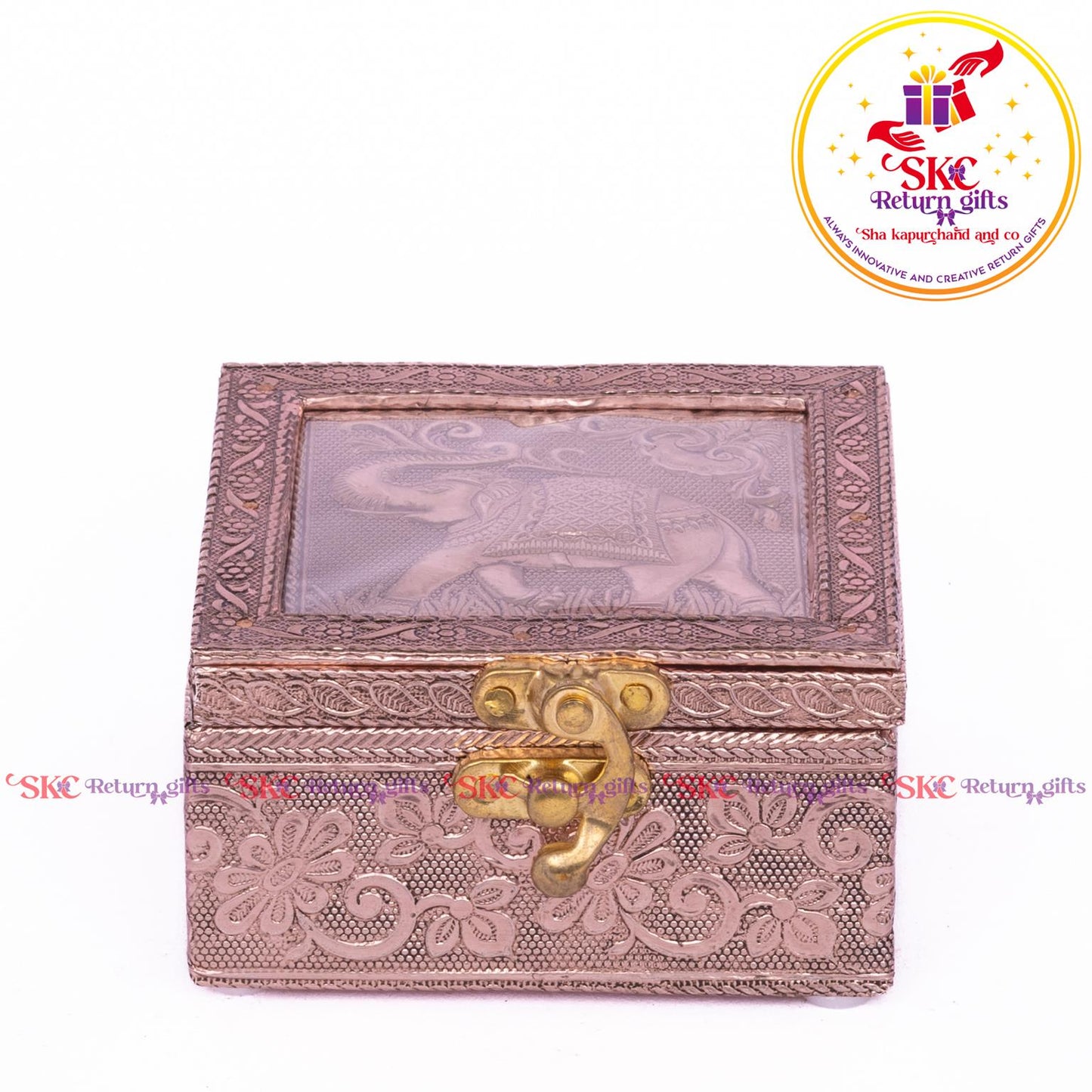 Embossed Royal Elephant Jewellery Box
