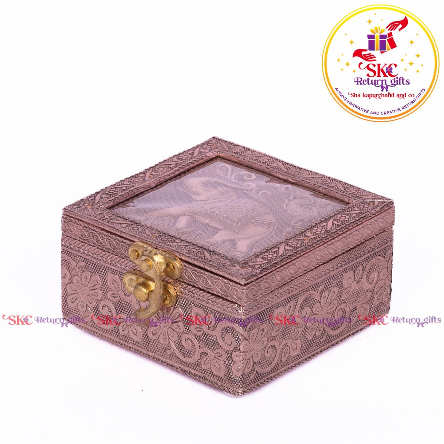 Embossed Royal Elephant Jewellery Box