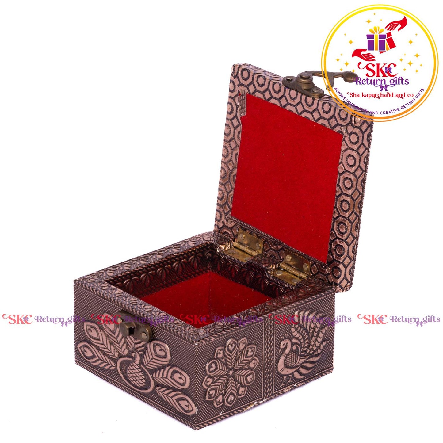 Embossed Flower Jewellery Box