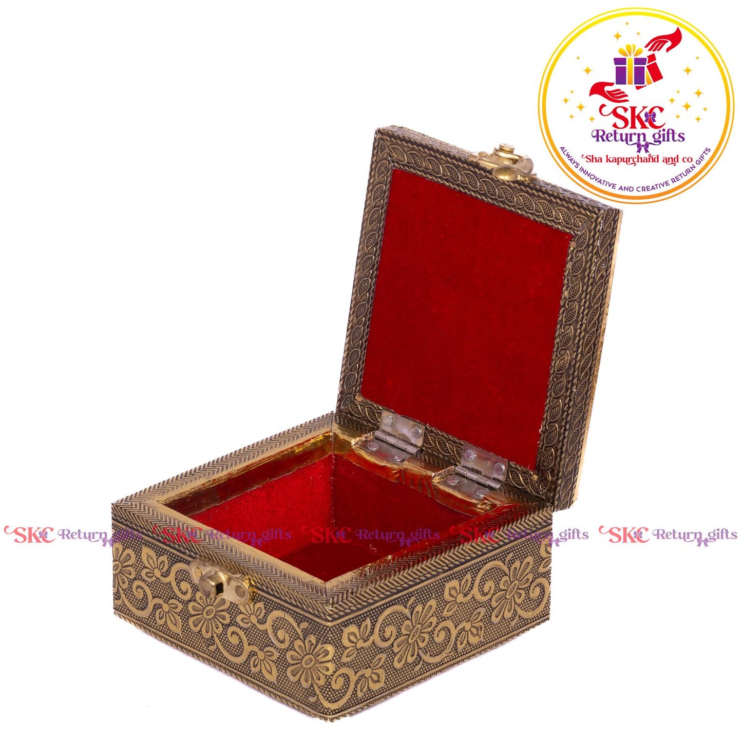 Embossed Elephant Jewellery Box
