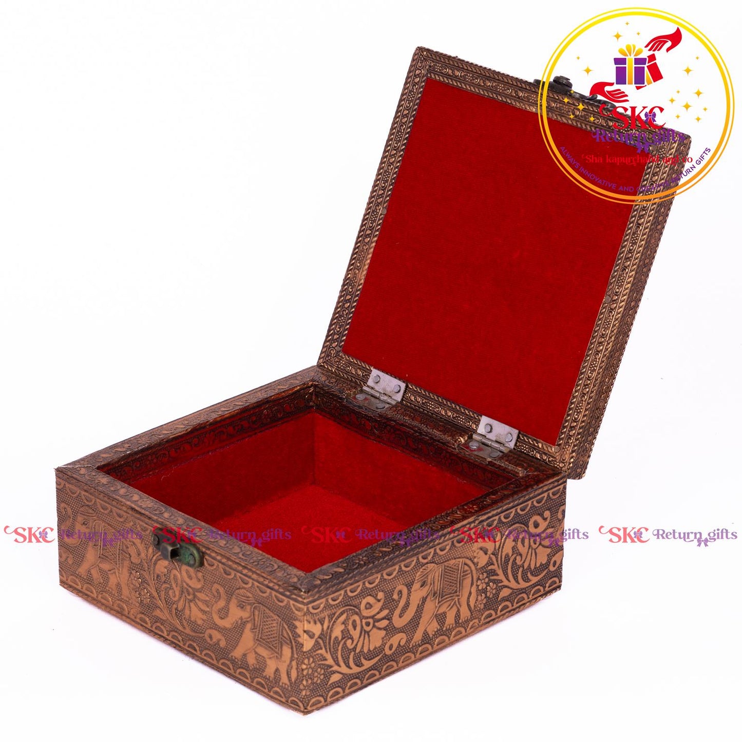 Tanjore Digital Art Pooja Box Ram Darbar