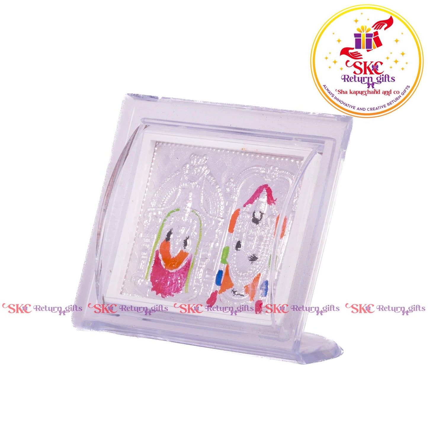 999 Silver Foil Balaji Padmavati Mini Stand
