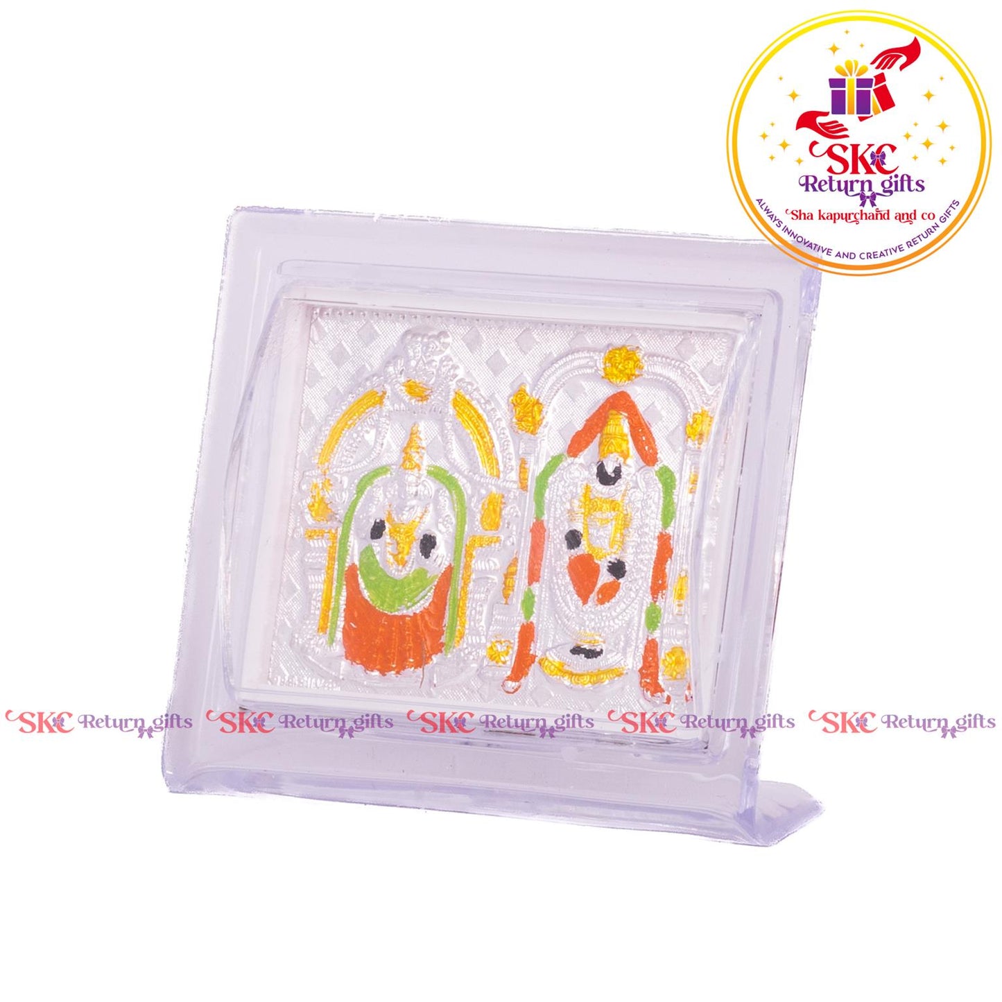 999 Silver Foil Balaji Padmavati Mini Stand