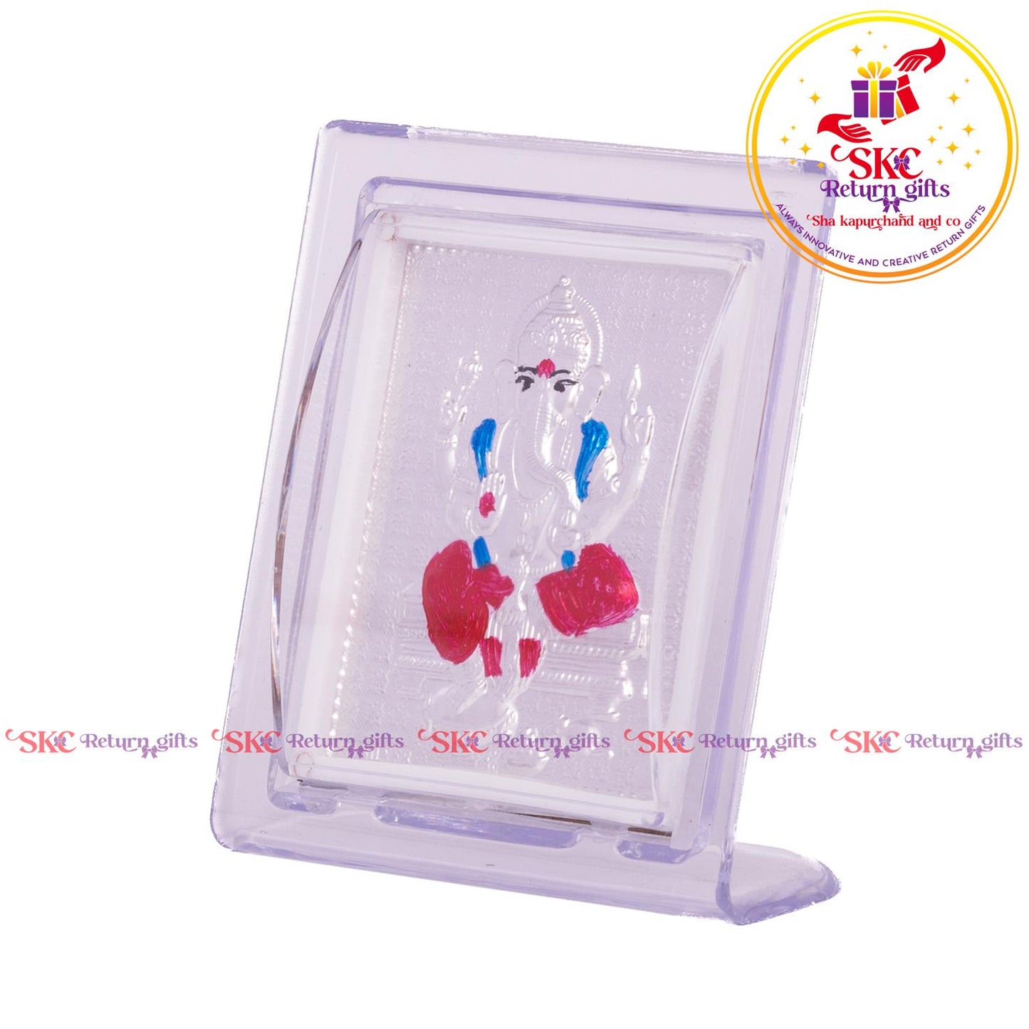 999 Silver Foil Ganesha Mini Stand