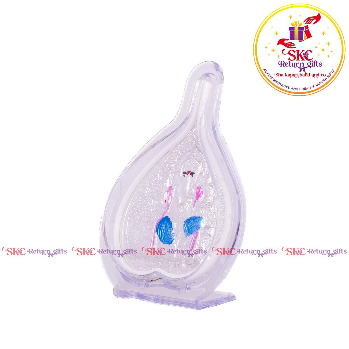 999 Silver Foil Ganesha Mini Pan Stand