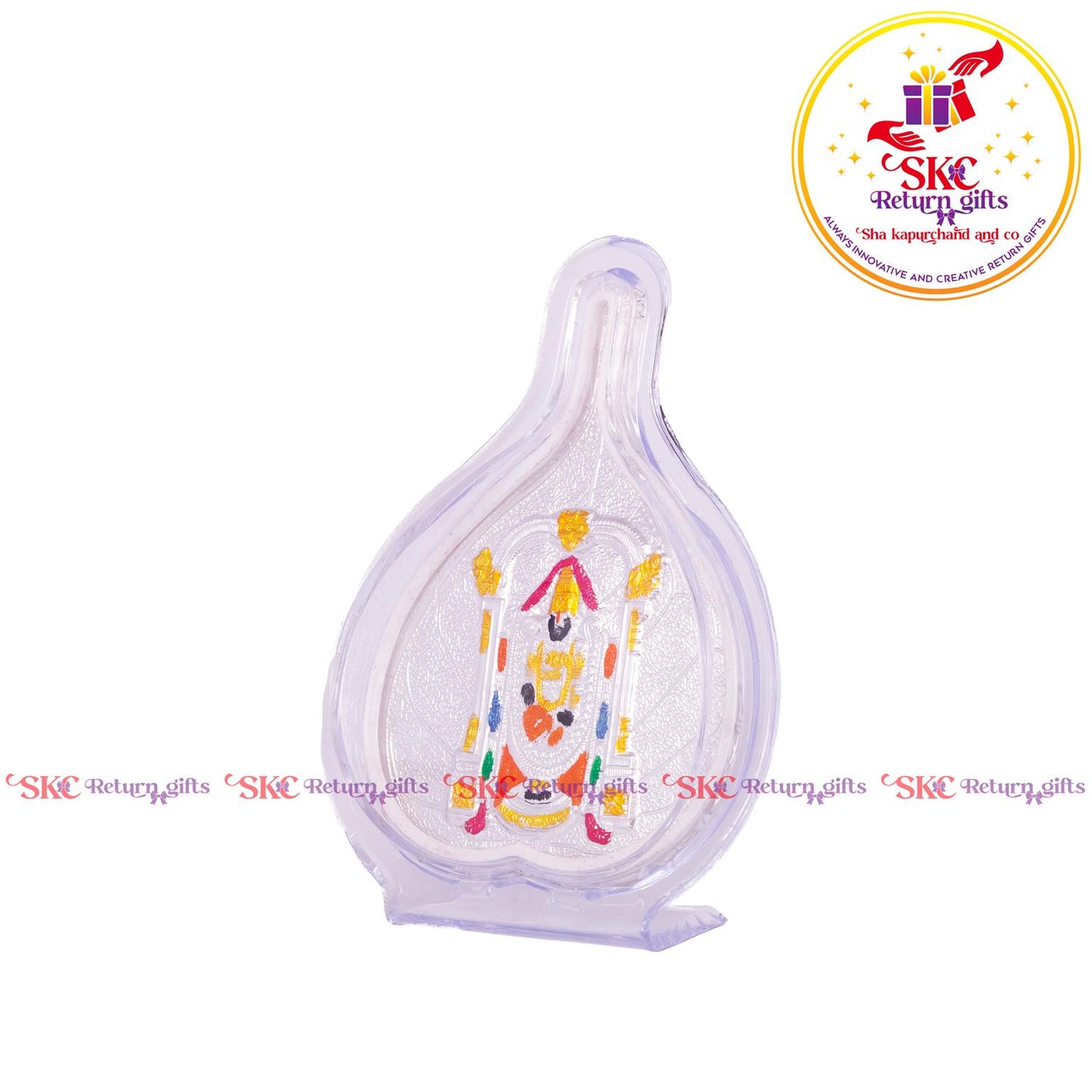 999 Silver Foil Tirupati Balaji Big Pan Stand