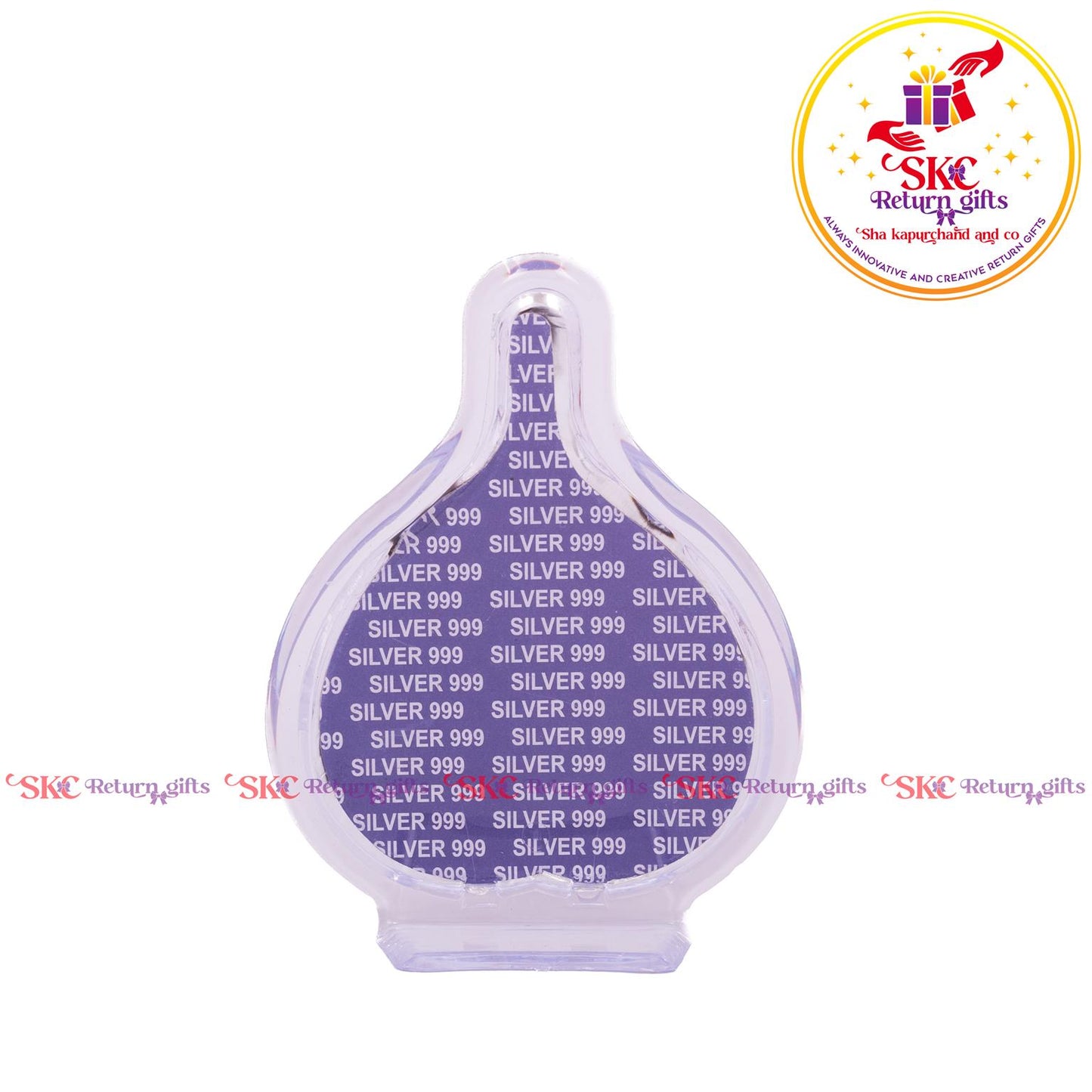 999 Silver Foil Tirupati Balaji Big Pan Stand