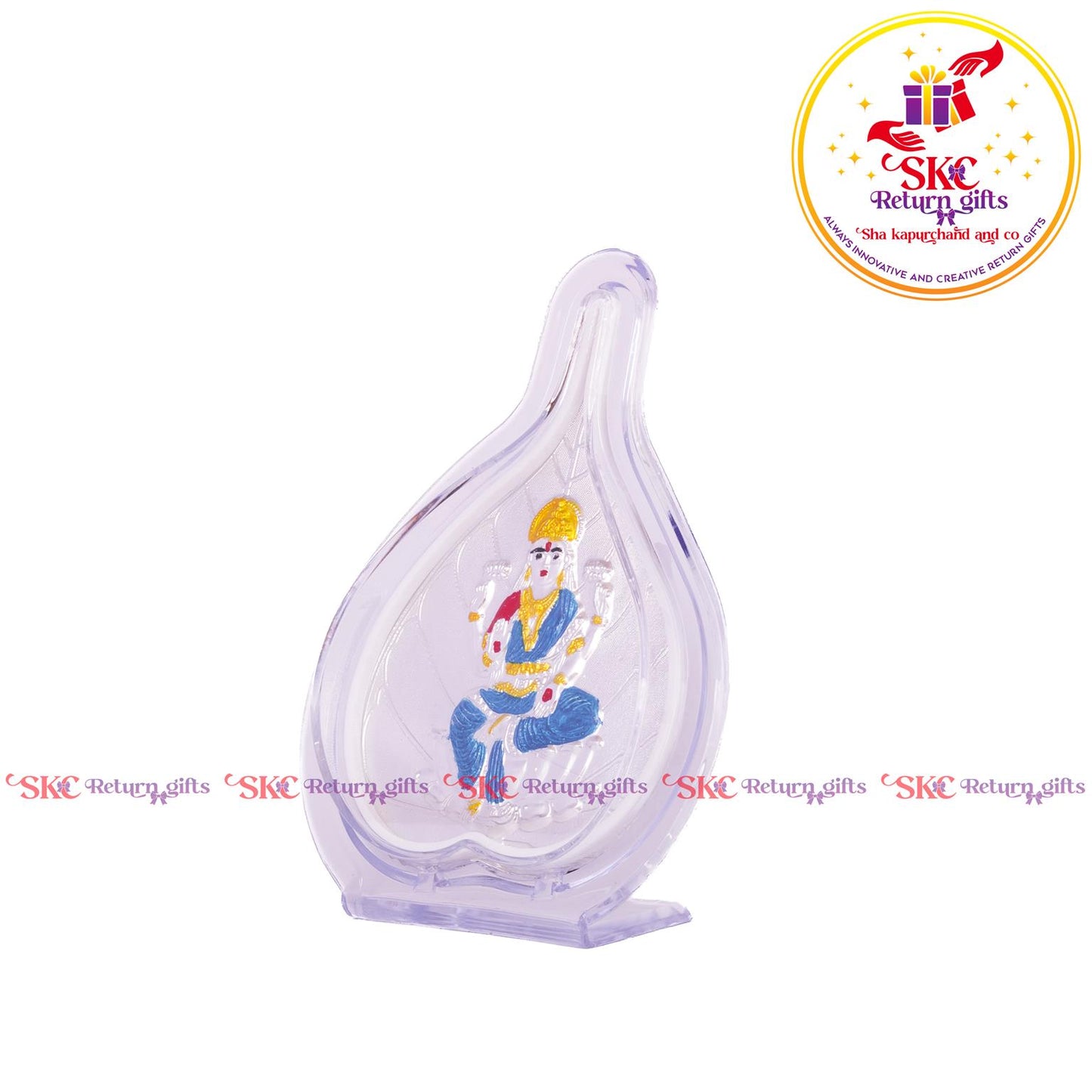 999 Silver Foil Maha Laxmi Big Pan Stand