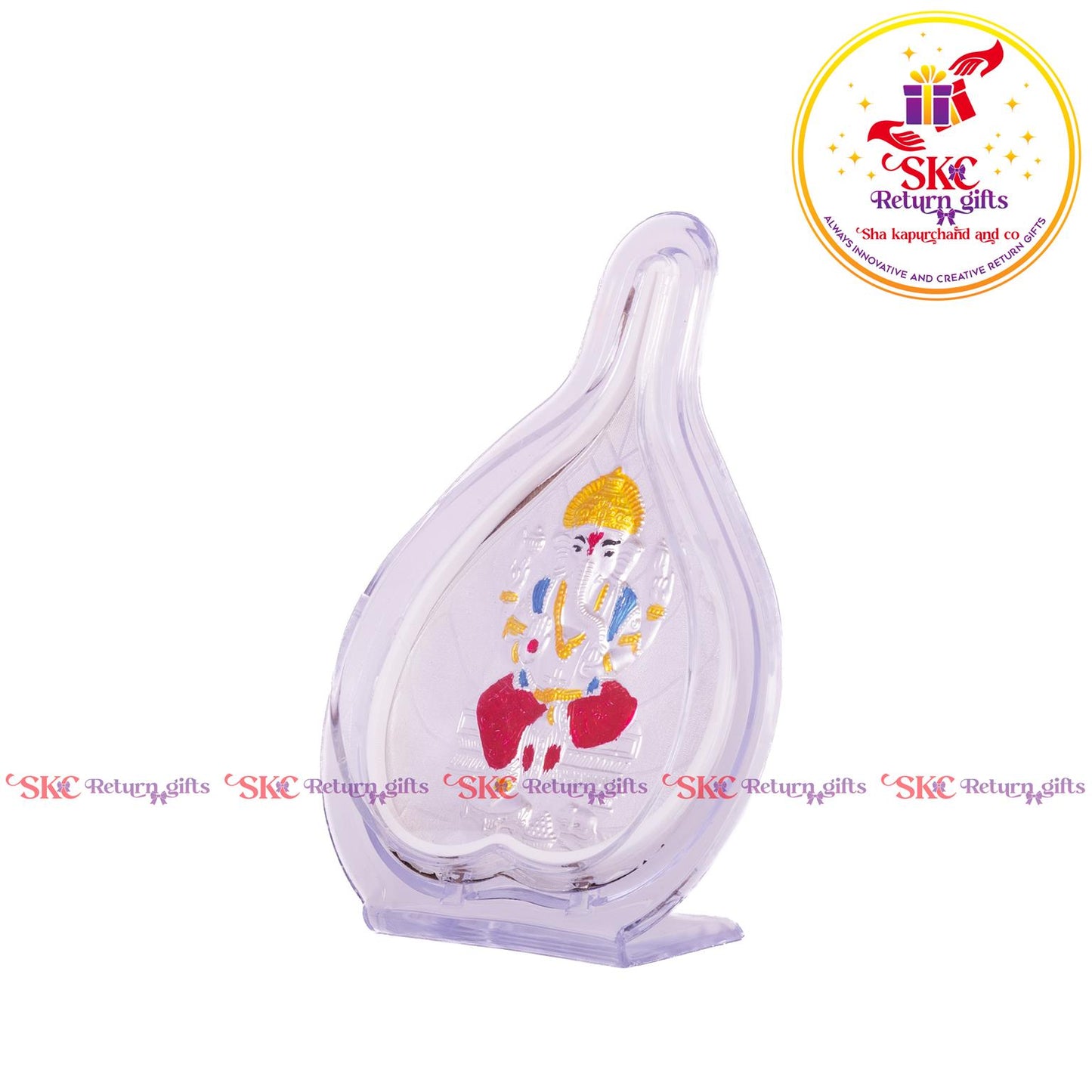 999 Silver Foil Ganesha Big Pan Stand