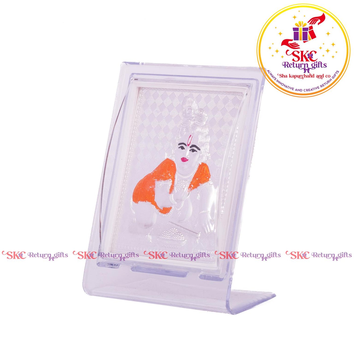 999 Silver Foil Krishna Medium Stand