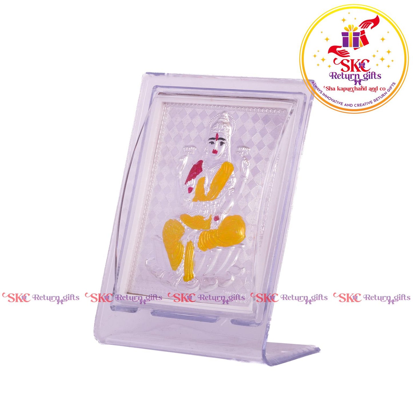 999 Silver Foil Maha Laxmi Medium Stand