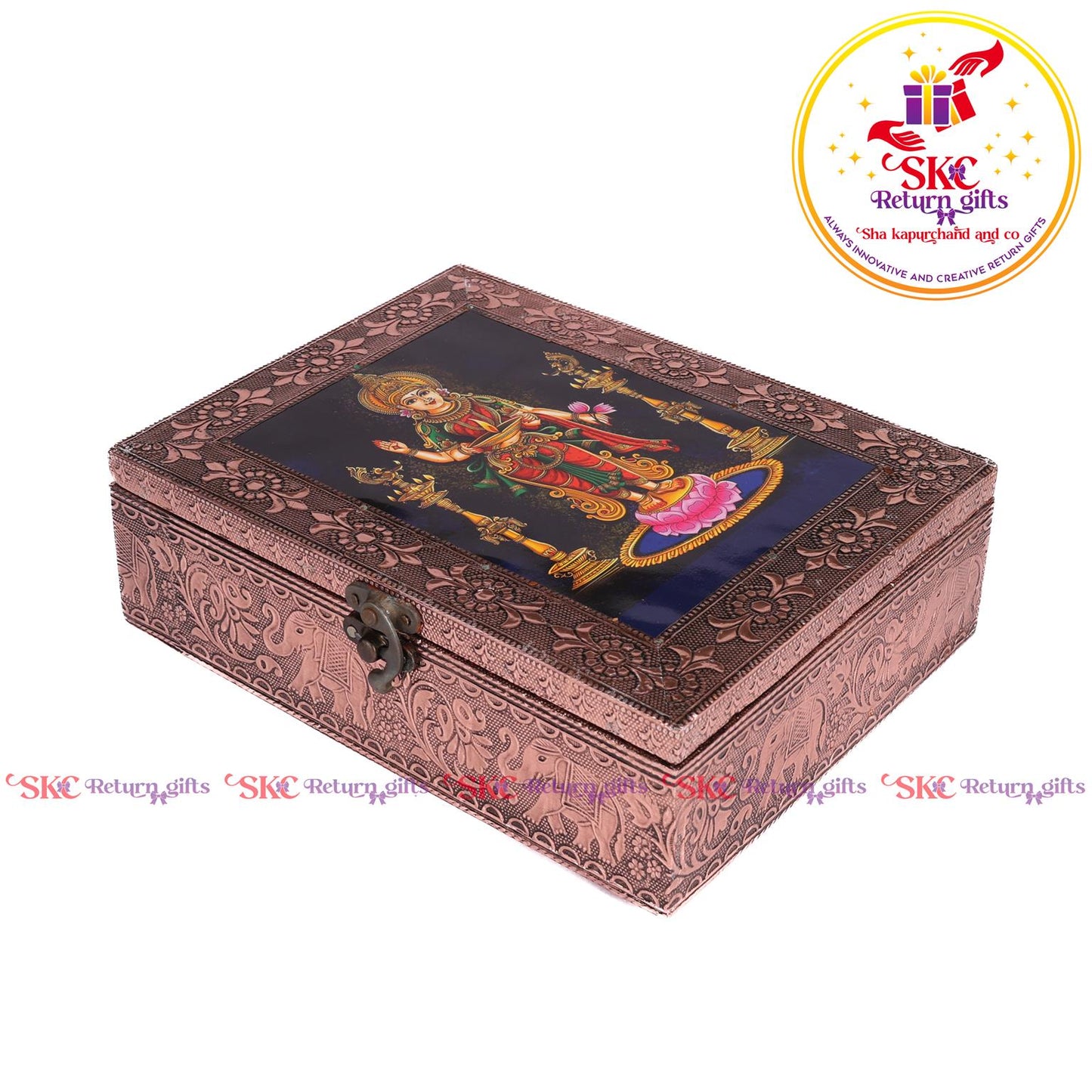 Tanjore Tanjore Digital Art Pooja Box Meenakshi Aman
