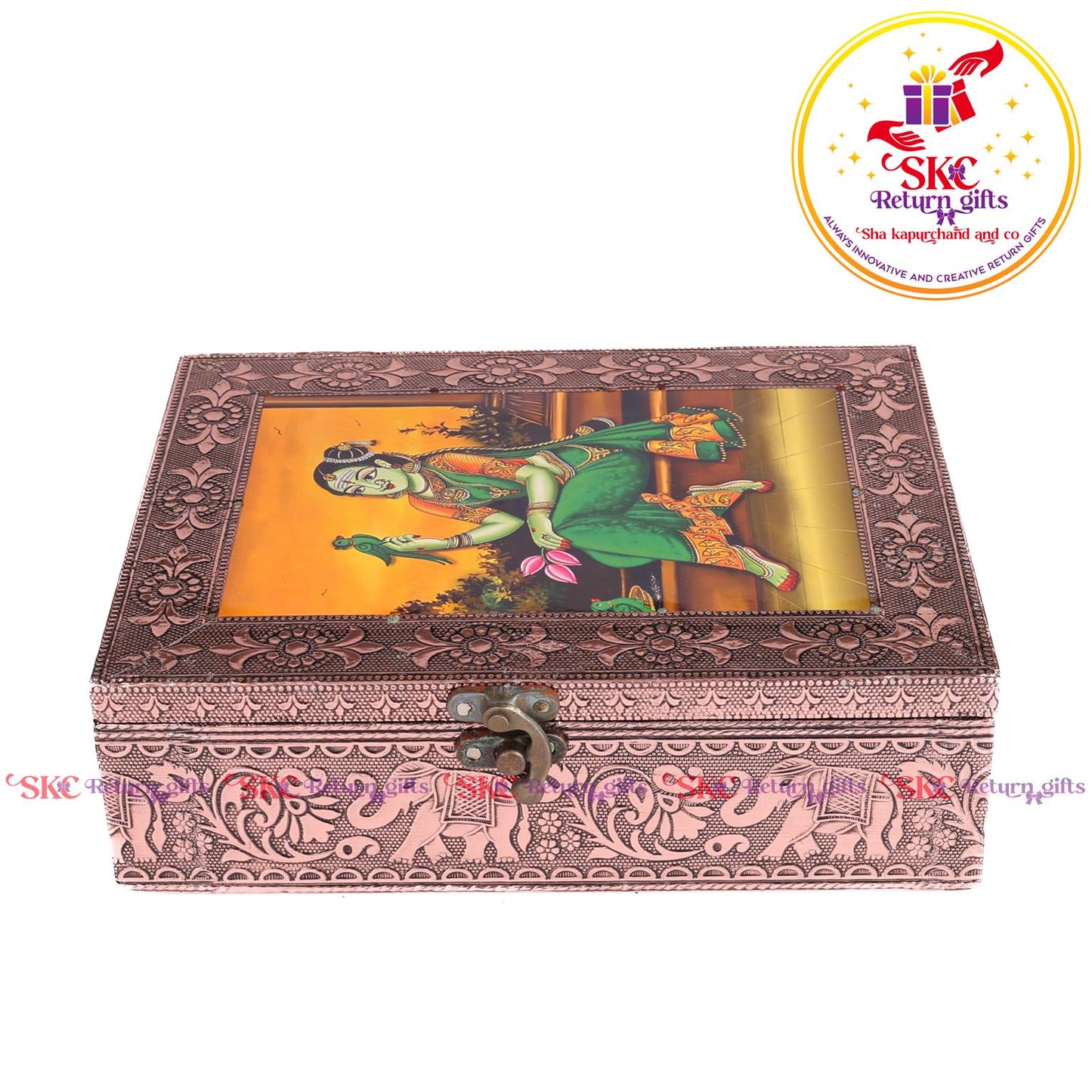 Tanjore Digital Art Pooja Box Tirupati Balaji