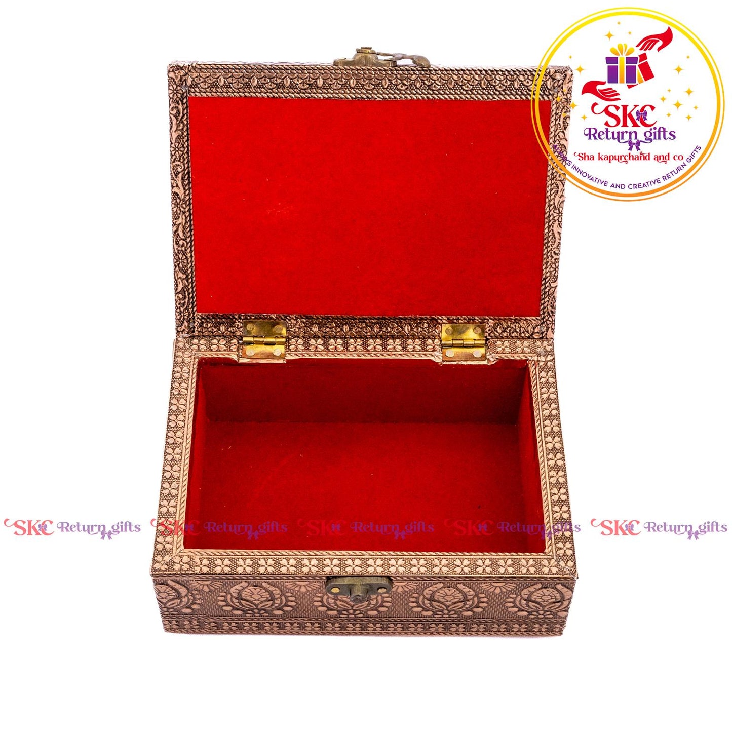 Embossad Peacock Jewellery Box