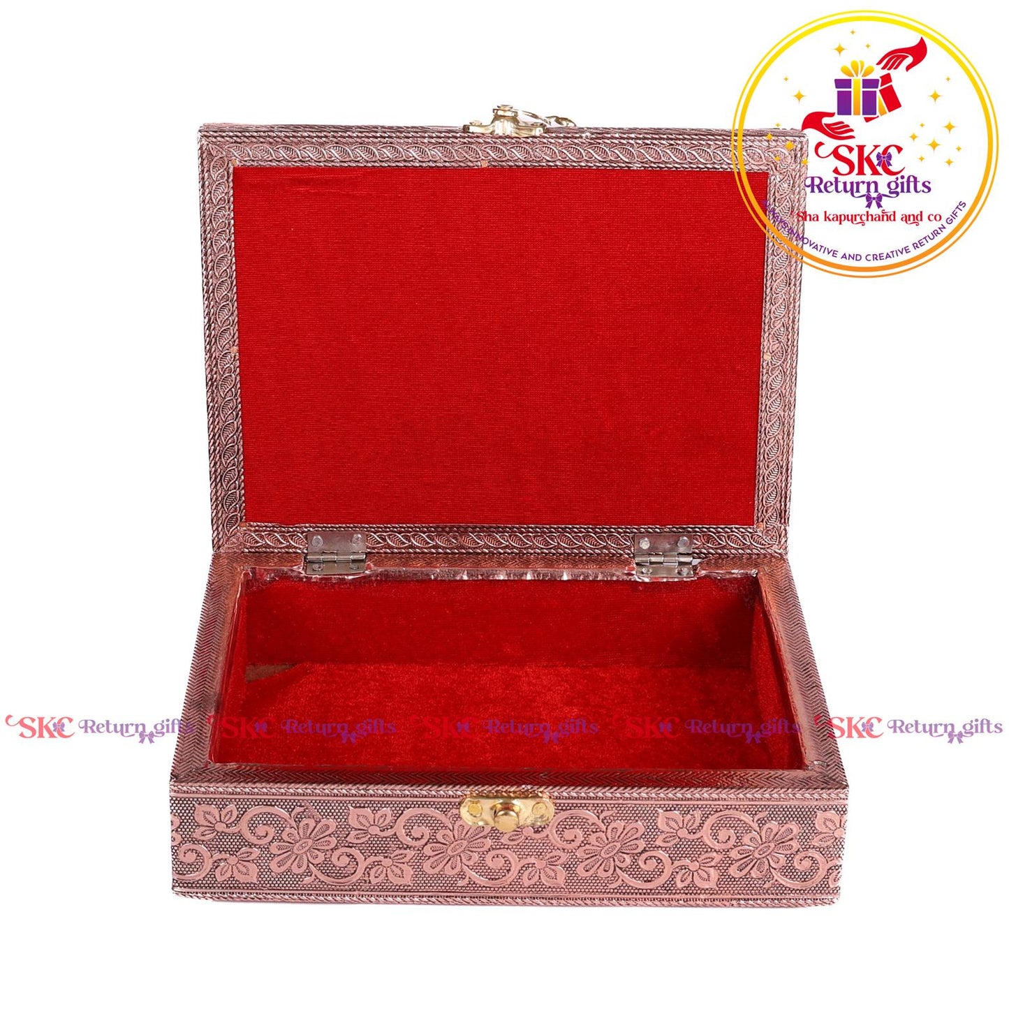 Embossed Peacock Jewellery Box