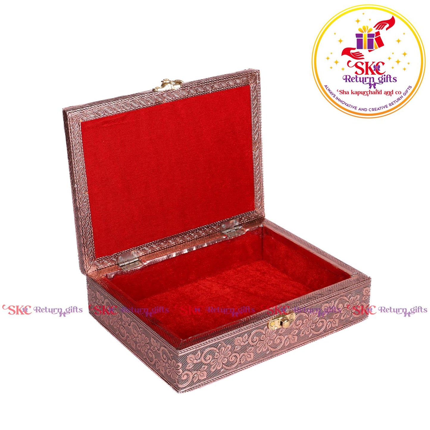 Embossed Peacock Jewellery Box