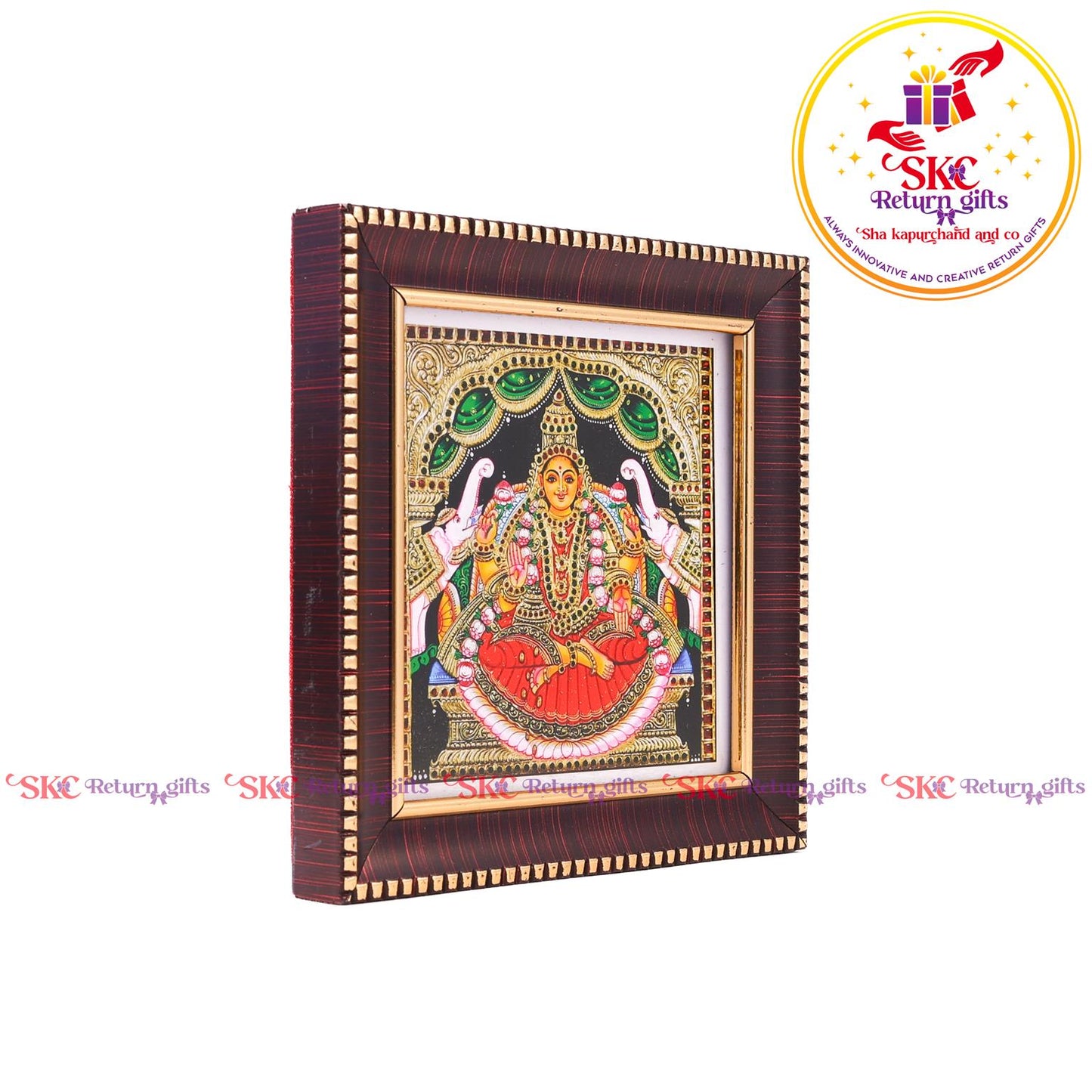 Tanjore Digital Art & Gaj Laxmi