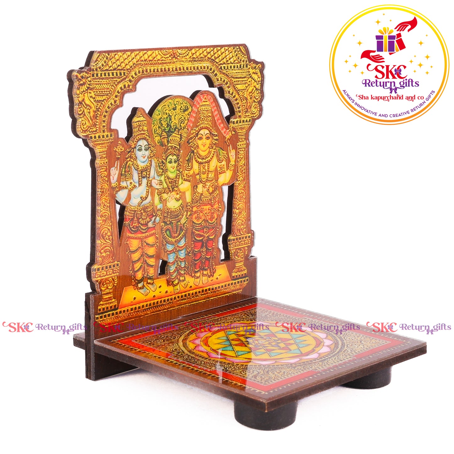 Acrylic Meenakshi Kalyanam Diya Stand