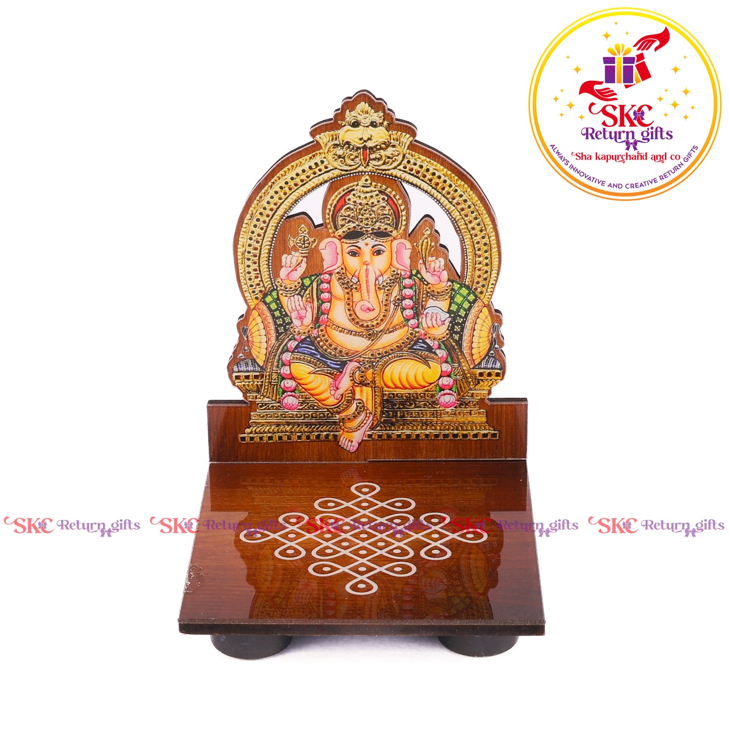 Acrylic Ganesha Diya Stand