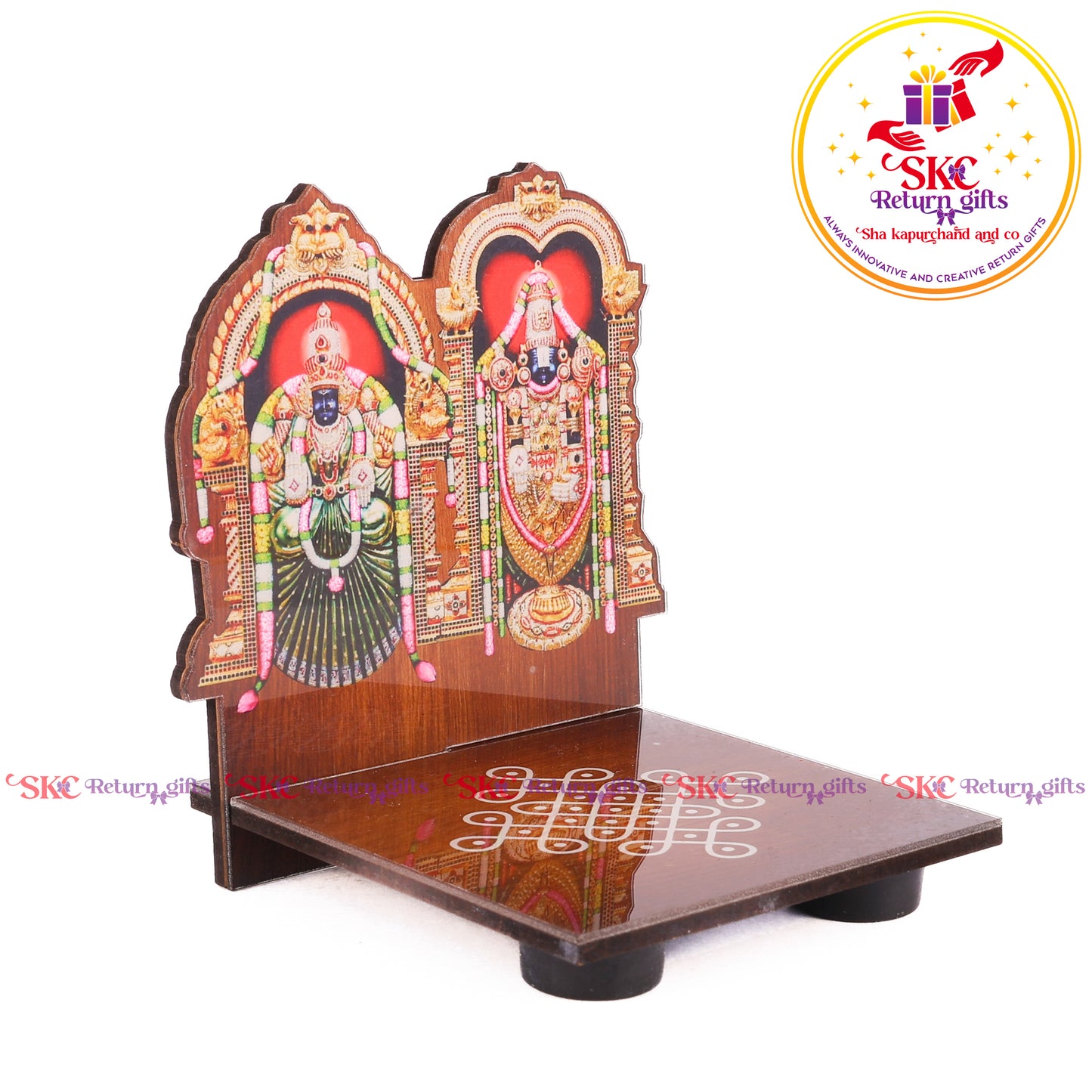 Acrylic Balaji Padmavati Diya Stand