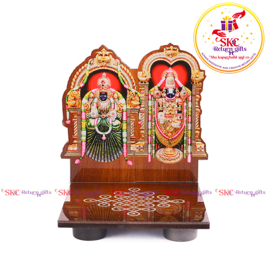 Acrylic Balaji Padmavati Diya Stand