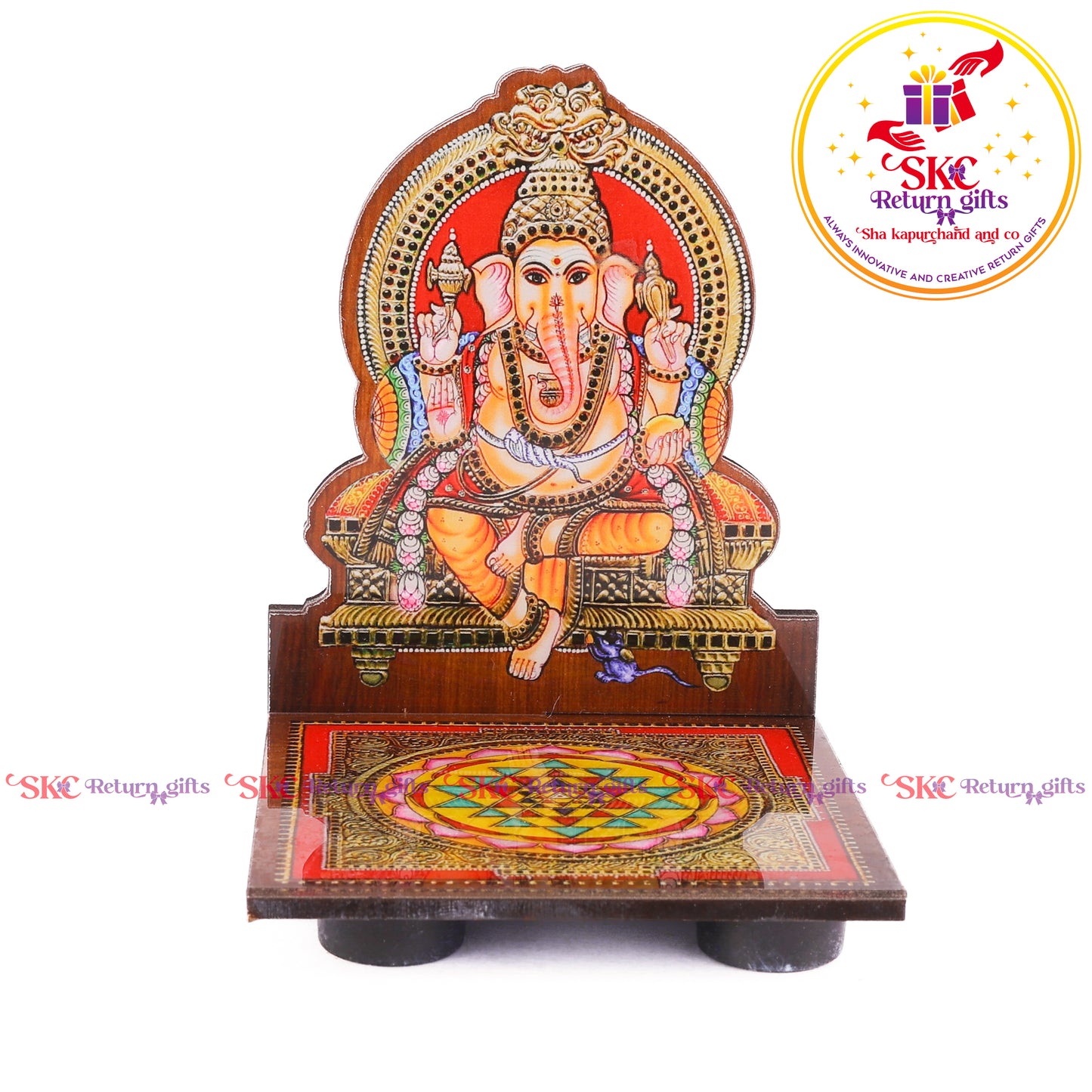 Acrylic Ganesha Diya Stand