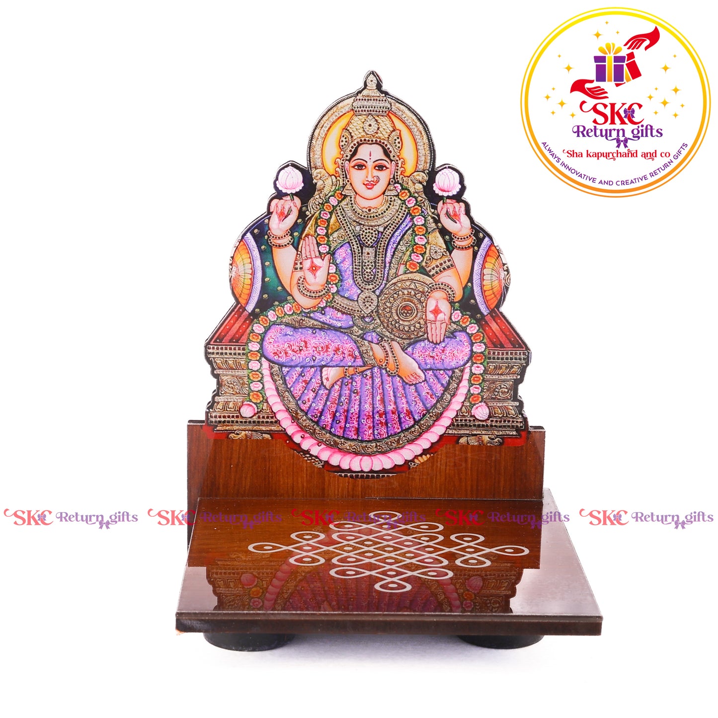 Acrylic Maa Laxmi Diya Stand