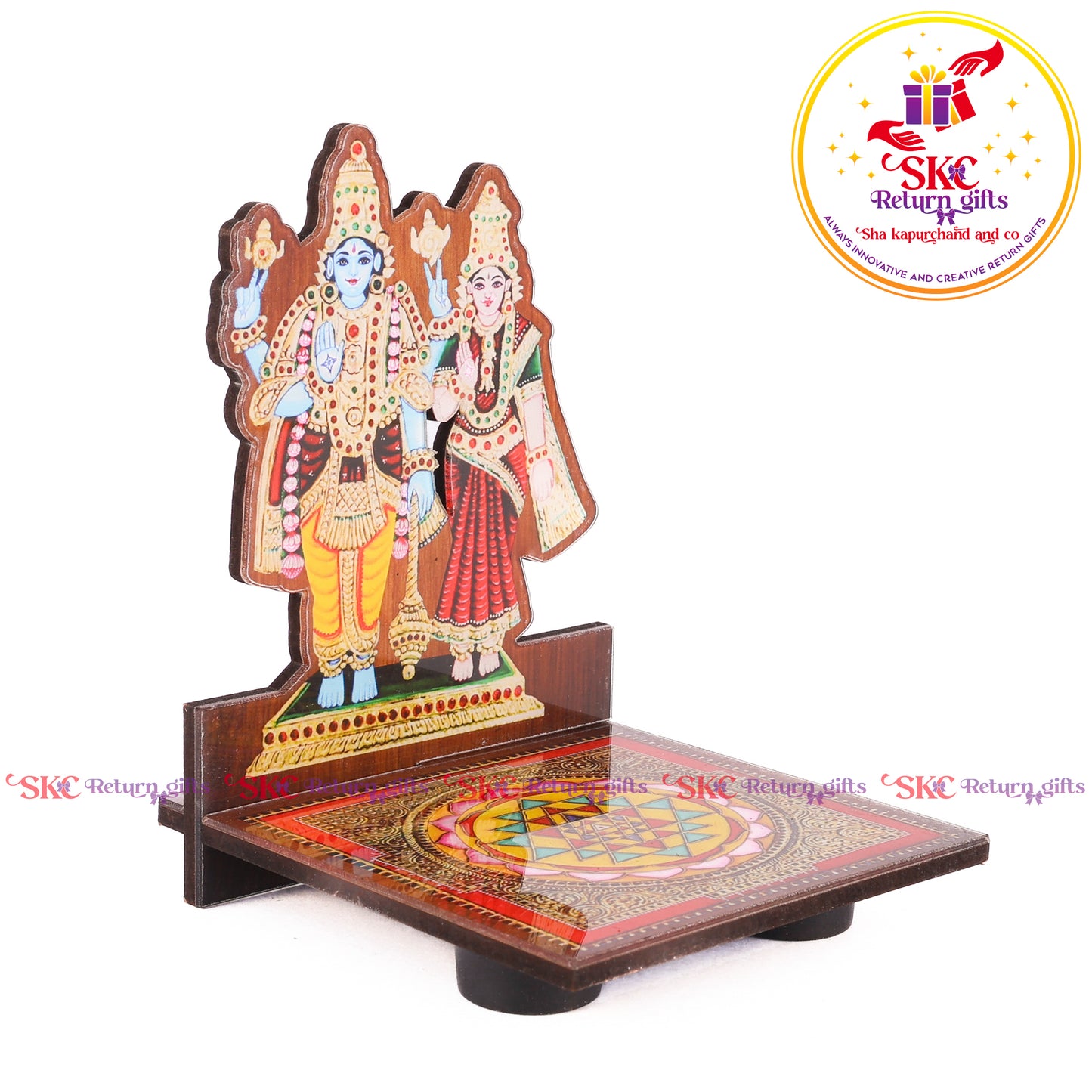 Acrylic Vishnu Laxmi Diya Stand