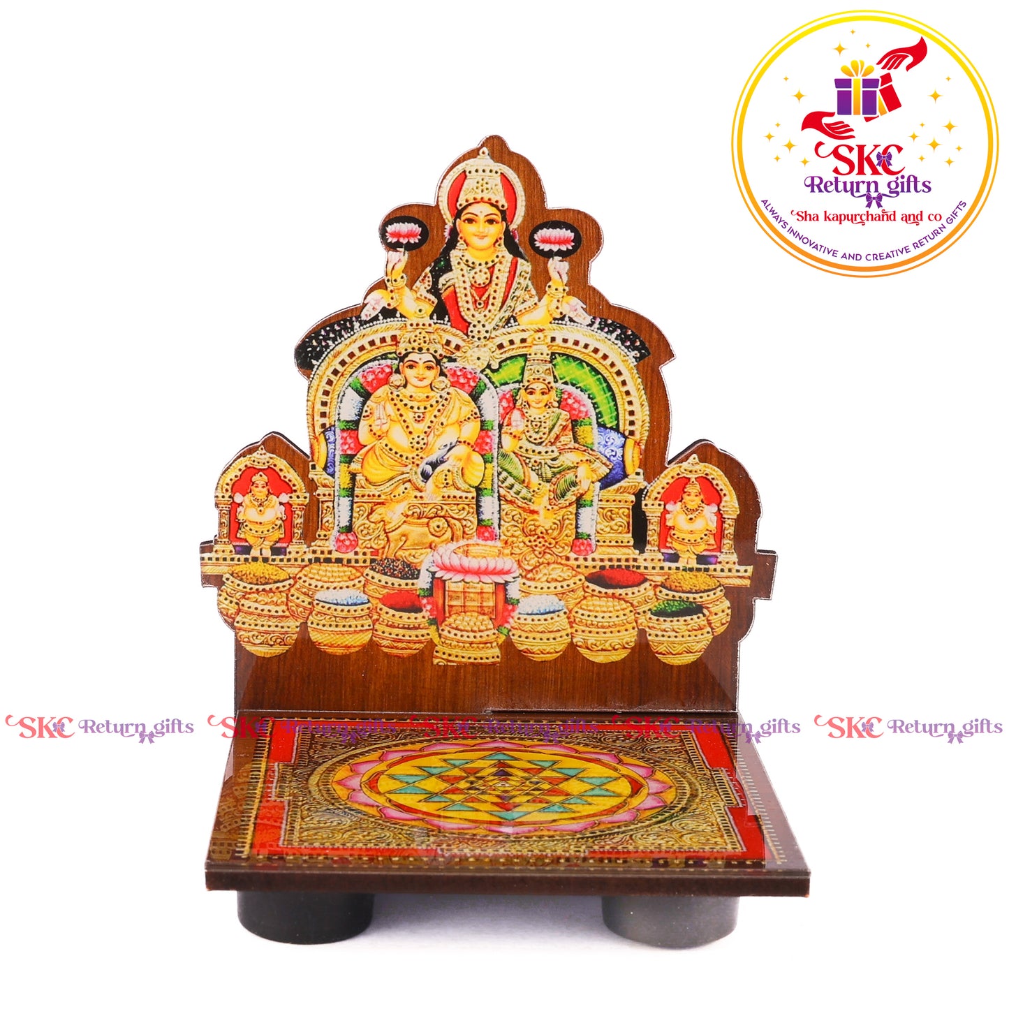 Acrylic Kuber Laxmi Diya Stand