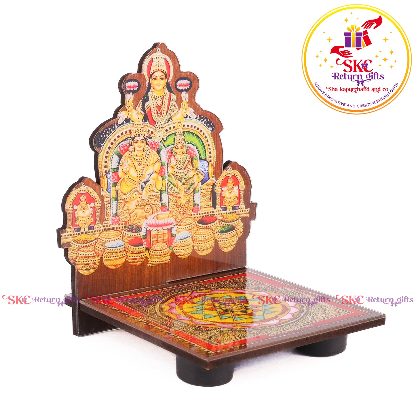 Acrylic Kuber Laxmi Diya Stand