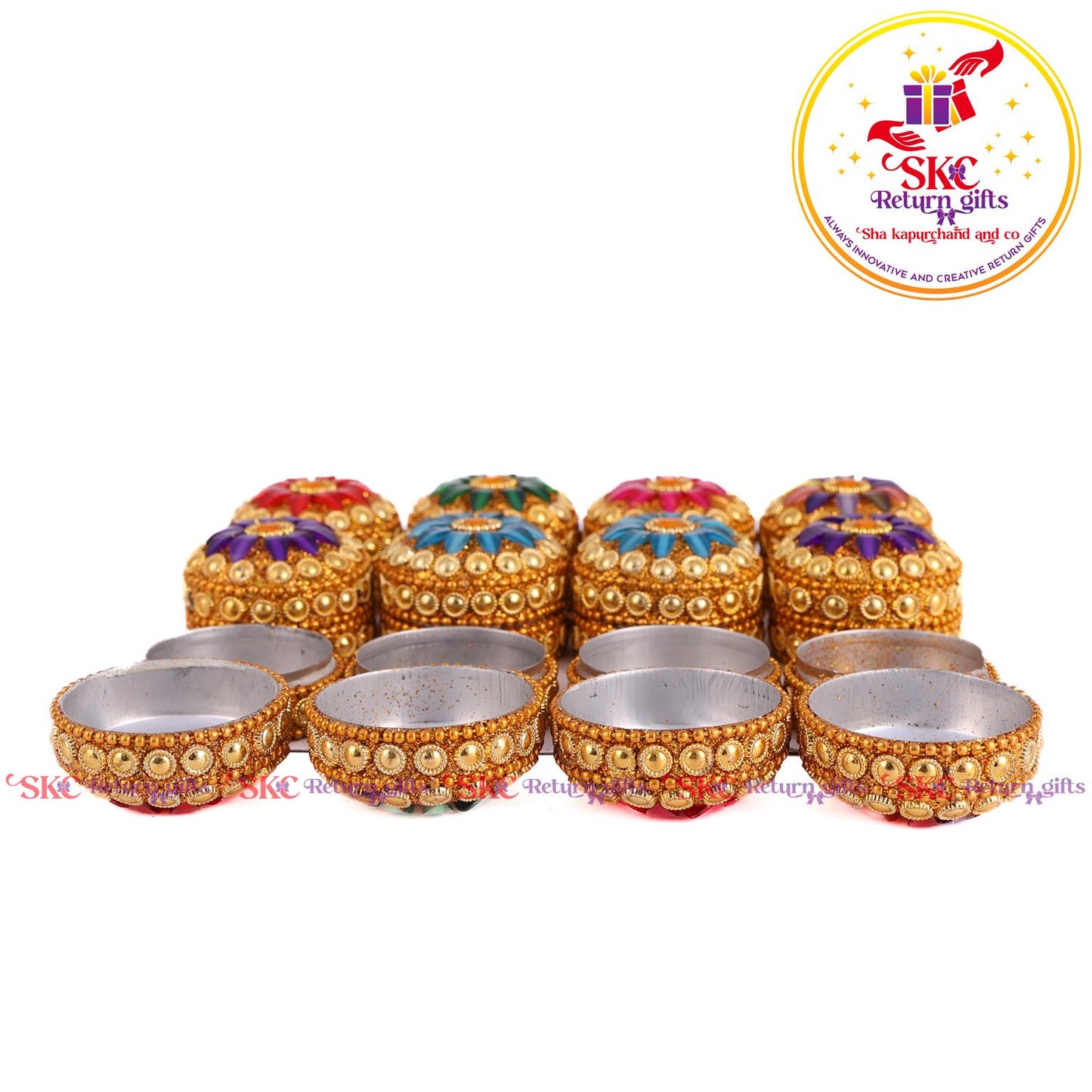 1*1 Stone Work Kum-kum Dabbi