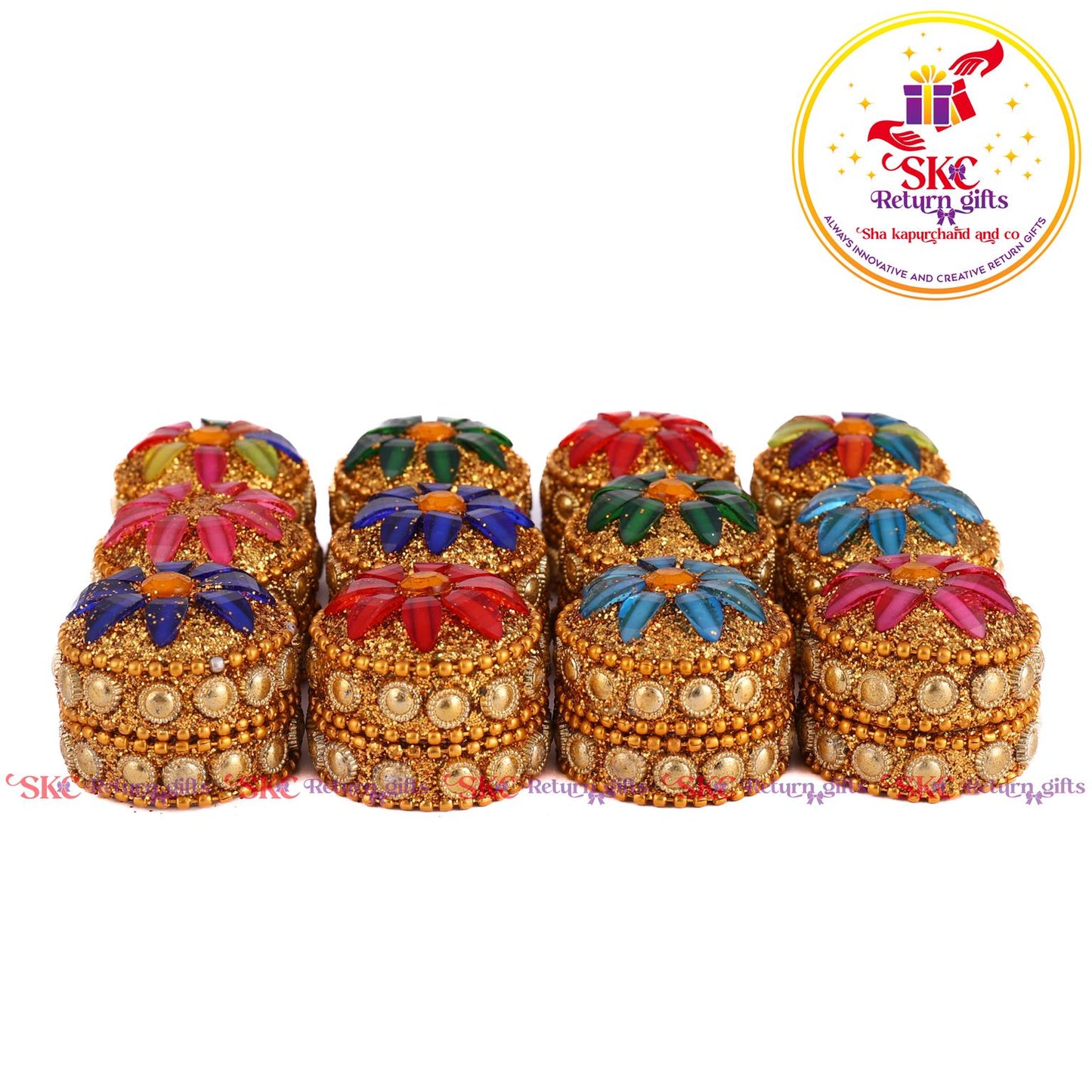 1*1 Stone Work Kum-kum Dabbi